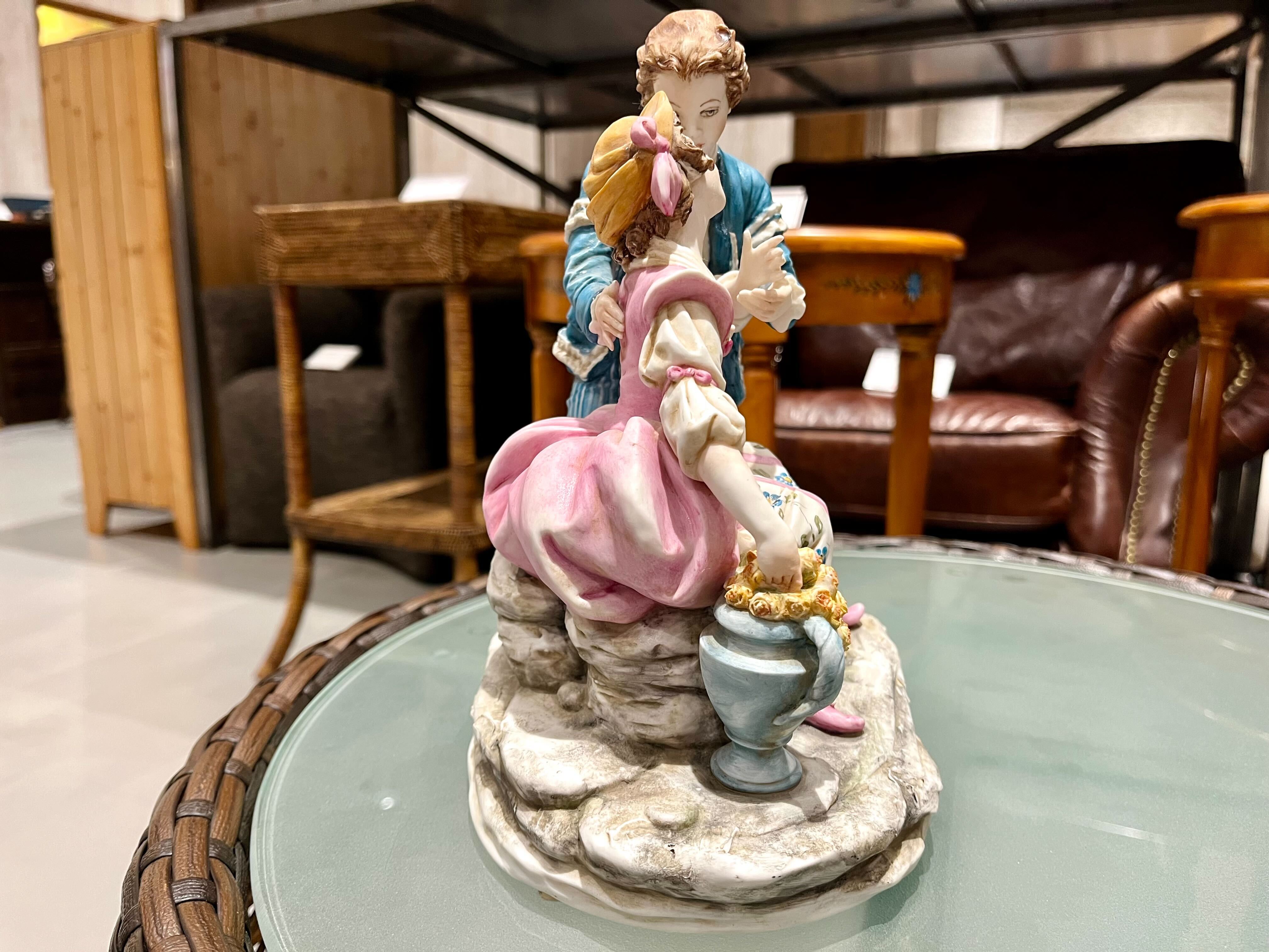 GMIO24A○Made in Itaiy オブジェ シチェ フィギュリン 陶器 陶器人形 西洋人形 イタリア製