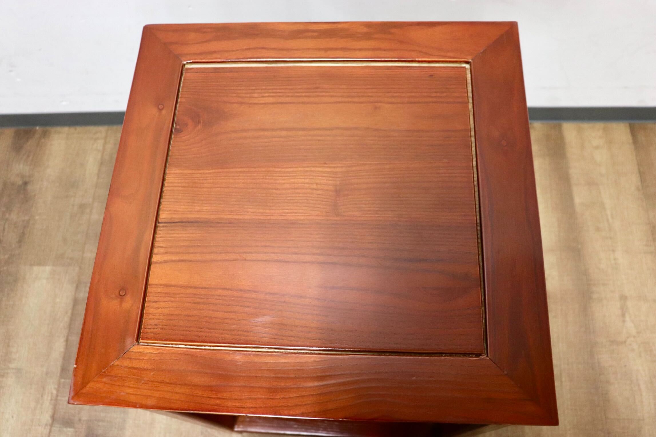 GMHK295G○中国民芸様式 アンティーク サイドテーブル コーヒーテーブル 花台 香炉台 飾り台 電話台 机 店舗什器 木製 クラシック アジアン