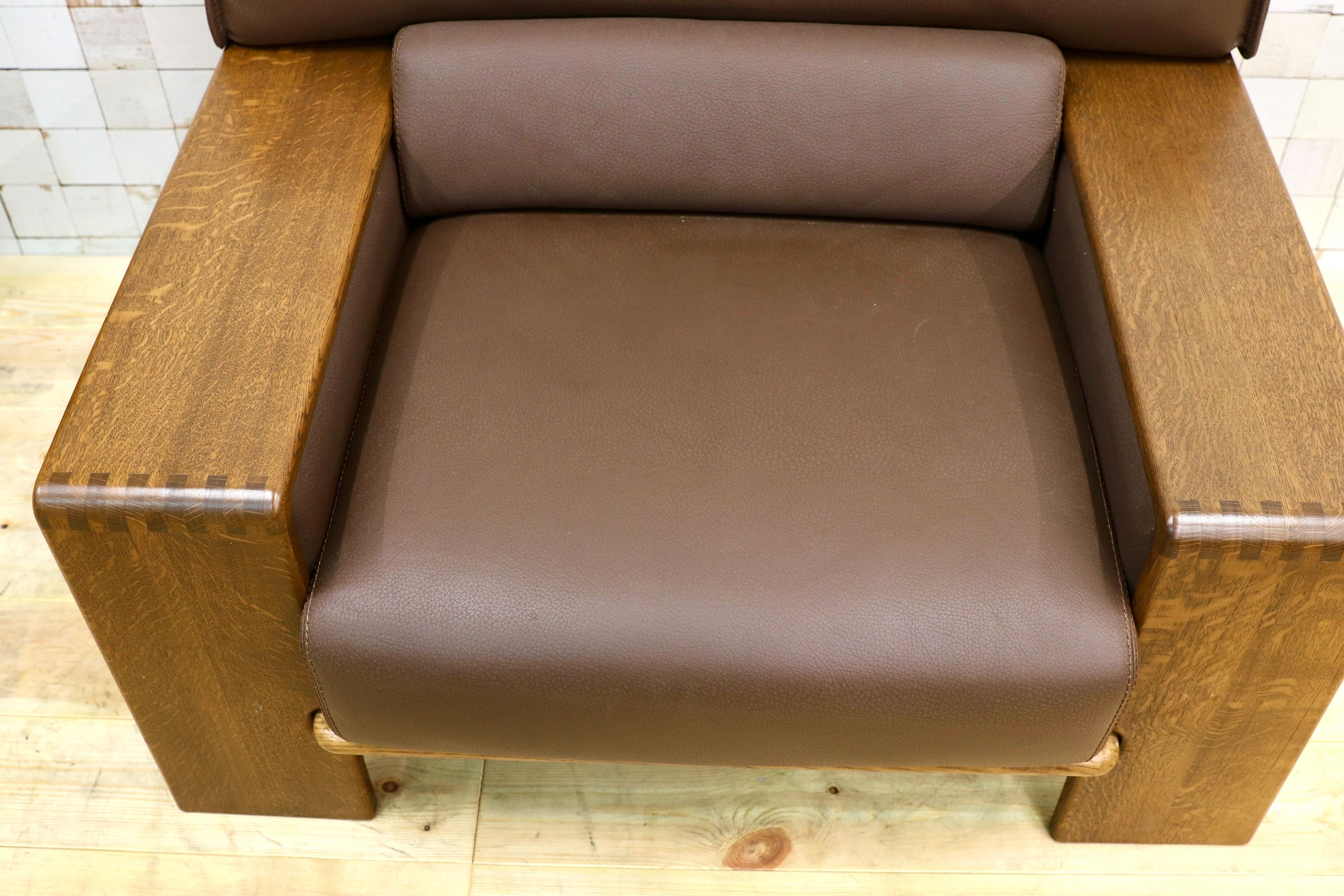 GMHK570○CONDE HOUSE / カンディハウス ボルス 1人掛けソファ シングルソファ アームチェア 本革 旭川家具 定価約62.5万