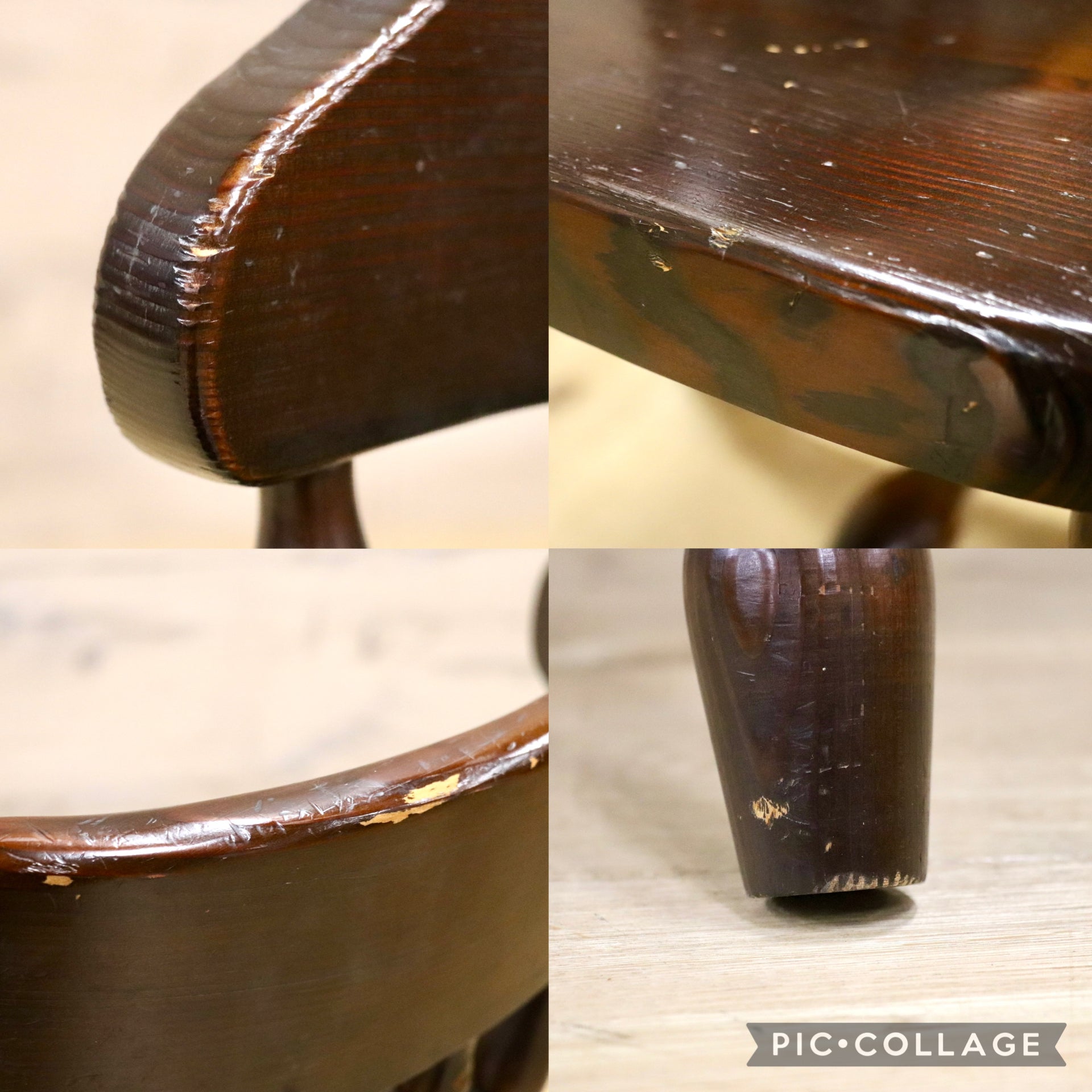 GMIK191B○飛騨産業 / HIDA キツツキ フロンティア ウィンザーチェア アームレスチェア アンティーク 積丹カラマツ材 国産家具 稀少