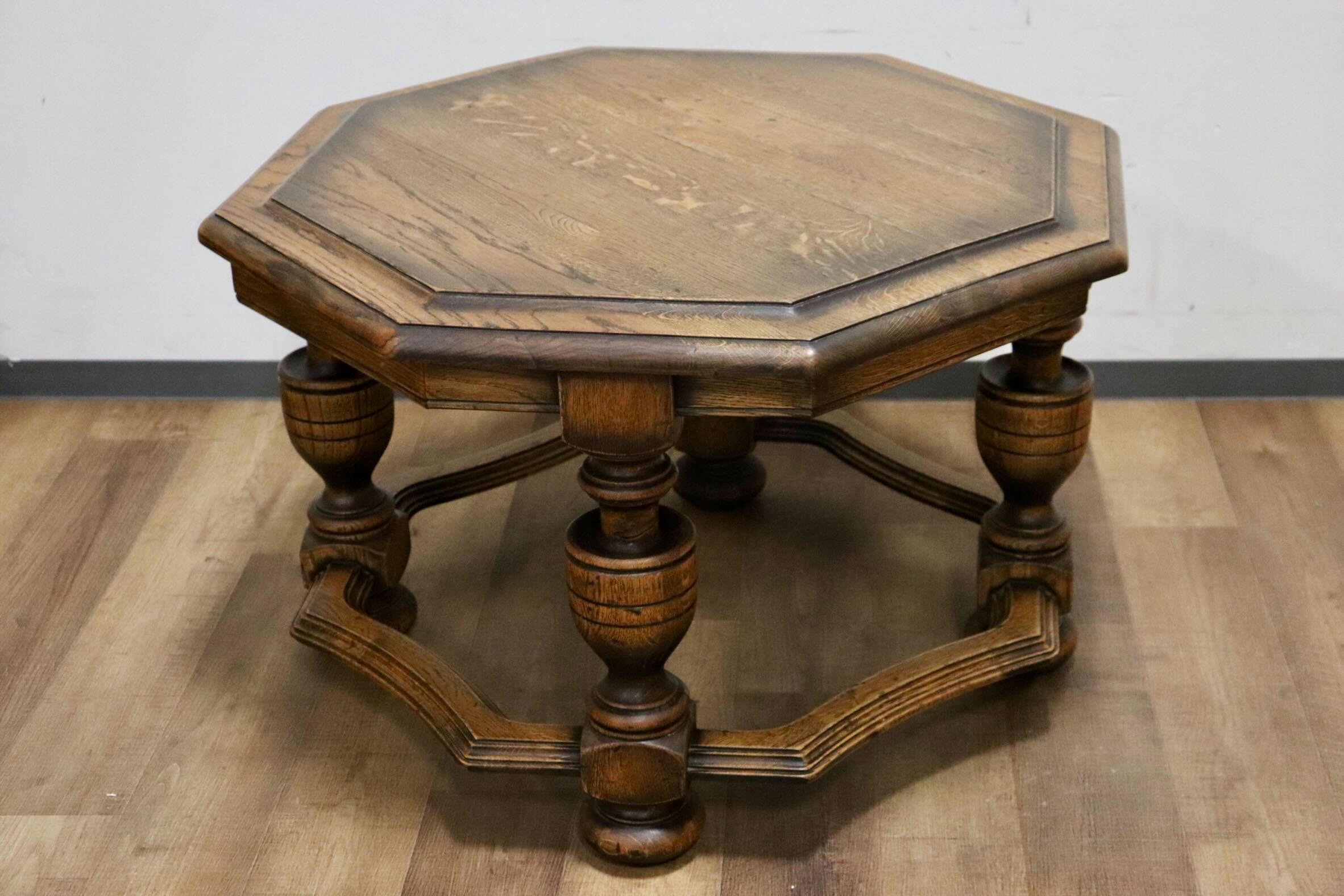 GMHK625○西洋 アンティーク センターテーブル リビングテーブル コーヒーテーブル 飾り台 花台 クラシック ヨーロピアン ヴィンテージ