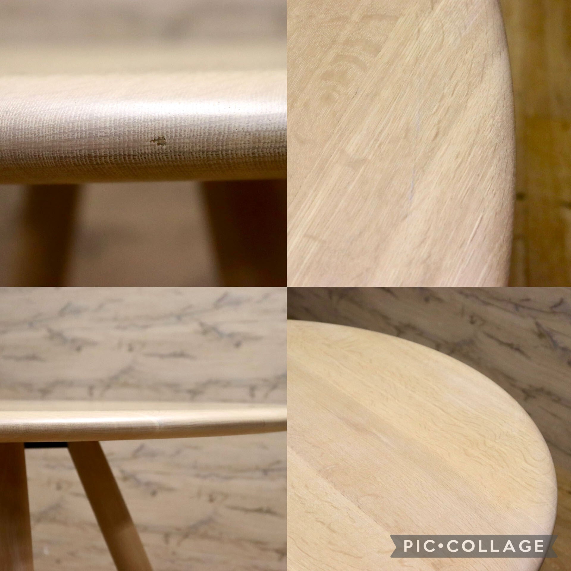 GMJS127○Ritzwell / リッツウェル MO TABLE ダイニングテーブル ラウンドテーブル 北欧スタイル オーク無垢材 定価約53万 展示品