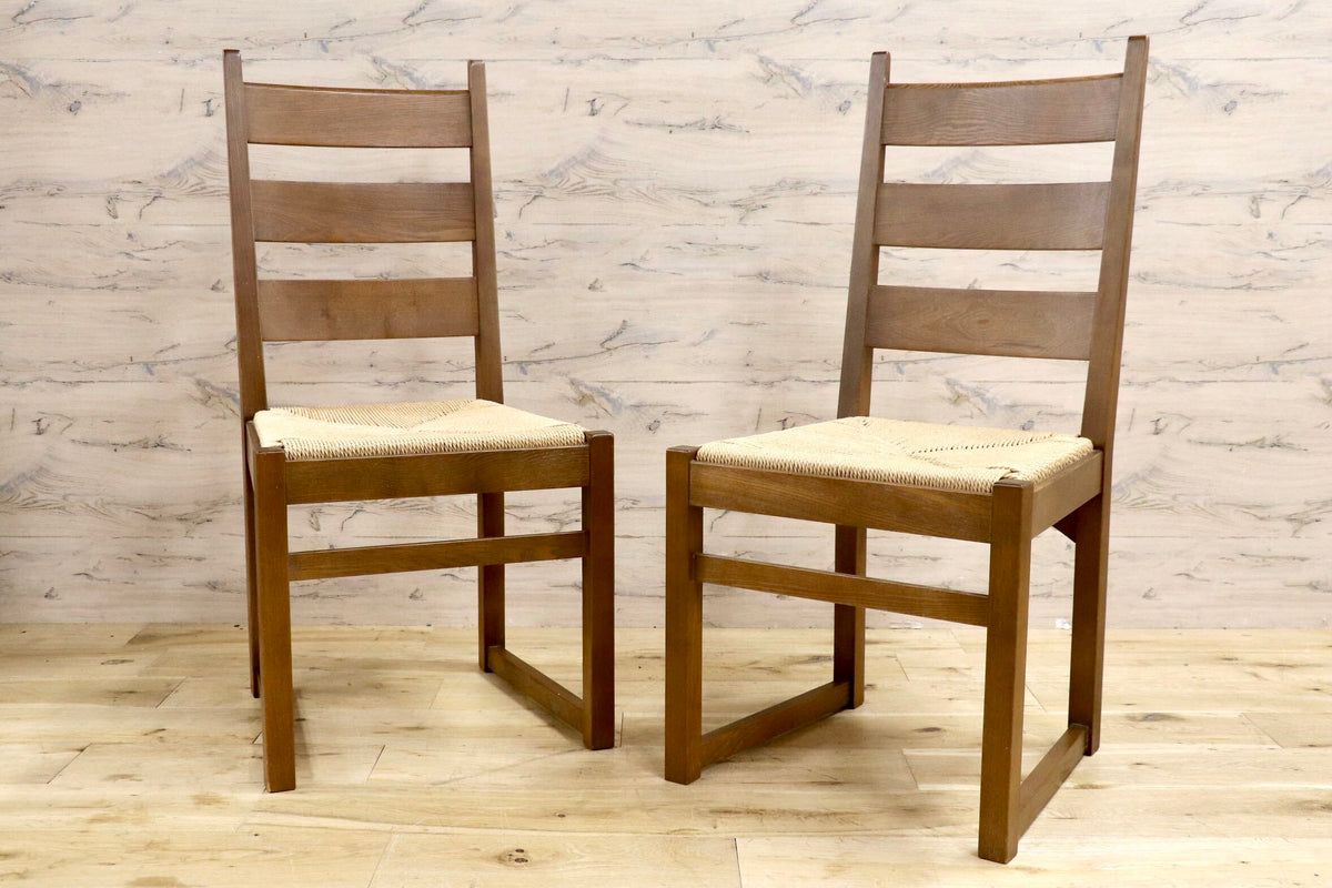 GMJS321A○CONDE HOUSE / カンディハウス 旭川家具 ダイニングチェア 2脚セット ラダーバック 椅子 ヴィンテージ