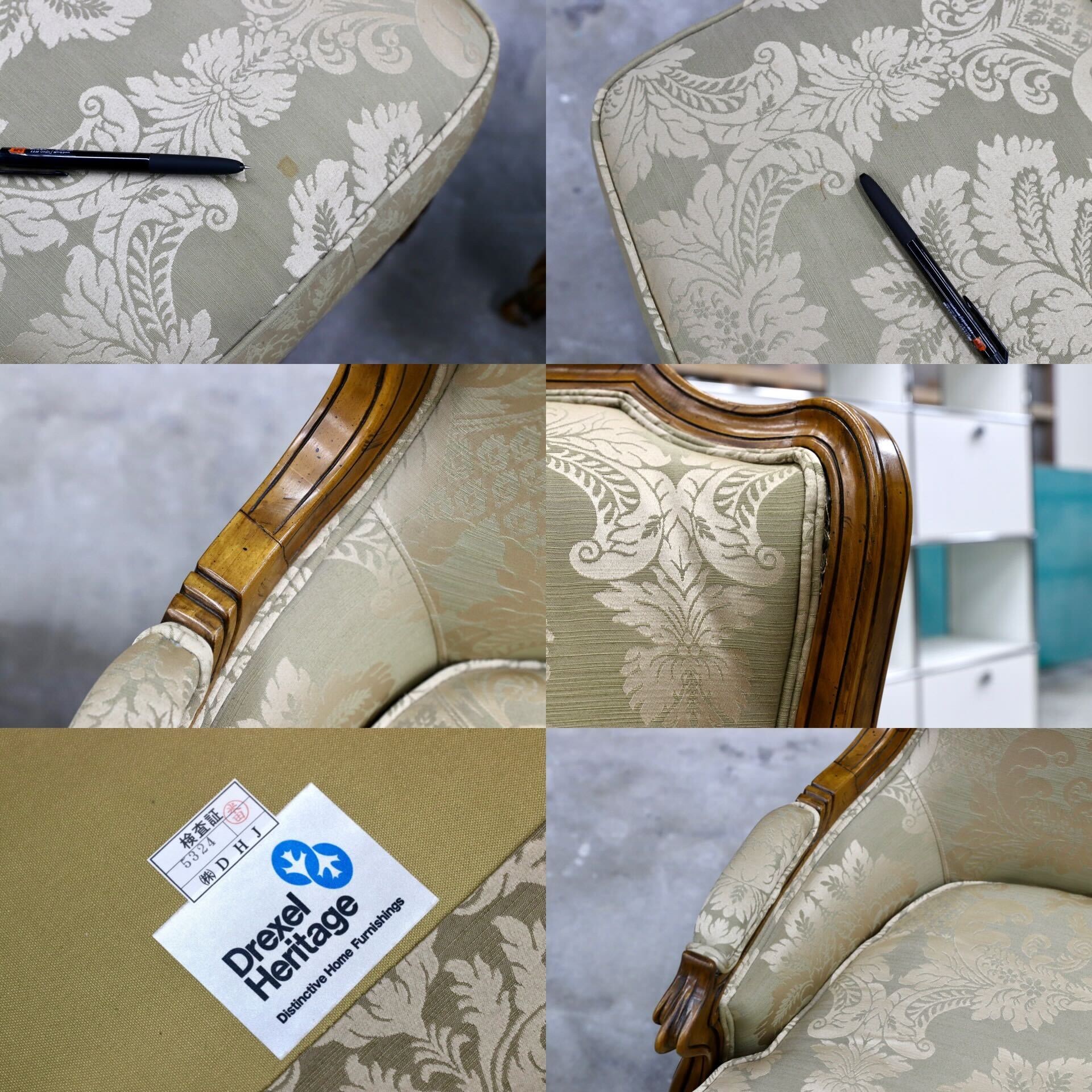 GMHH286B○DREXEL HERITAGE / ドレクセルヘリテイジ Upholstery 1人掛けソファ シングルソファ ラウンジチェア 最高級 約60万