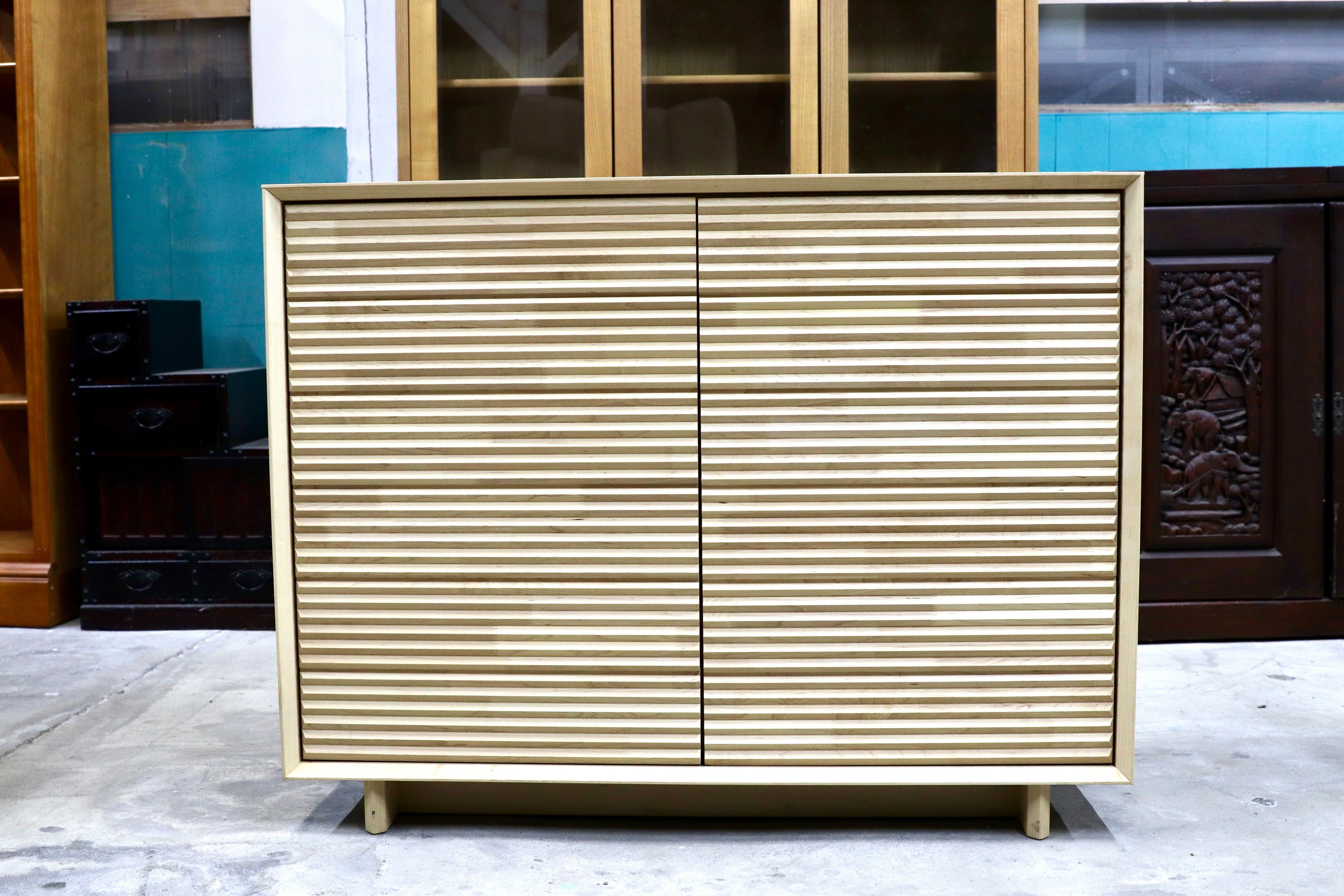 GMIK704○karimoku / カリモク QT3535 サイドボード リビングボード レンジボード リビング収納 国産家具 約31万 モデルルーム展示品