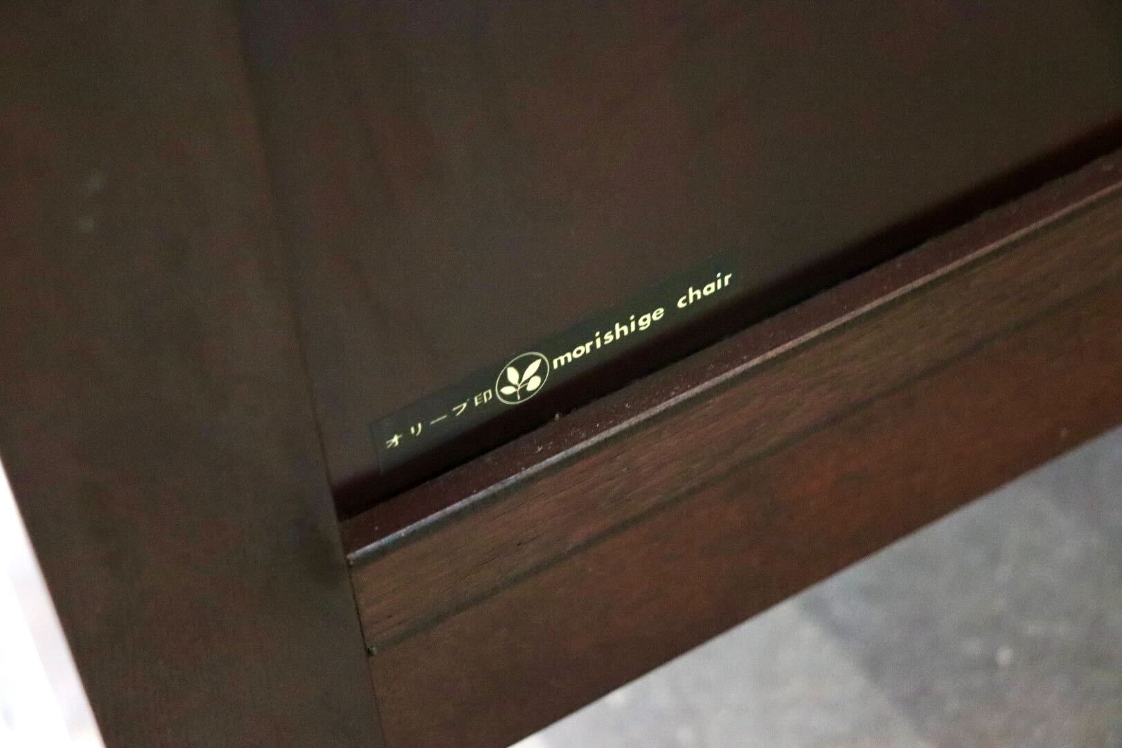 GMIK810A○モリシゲ / MORISHIGE サイドボード リビングボード 飾り棚 キャビネット チェスト オリーブ印 レトロ アンティーク