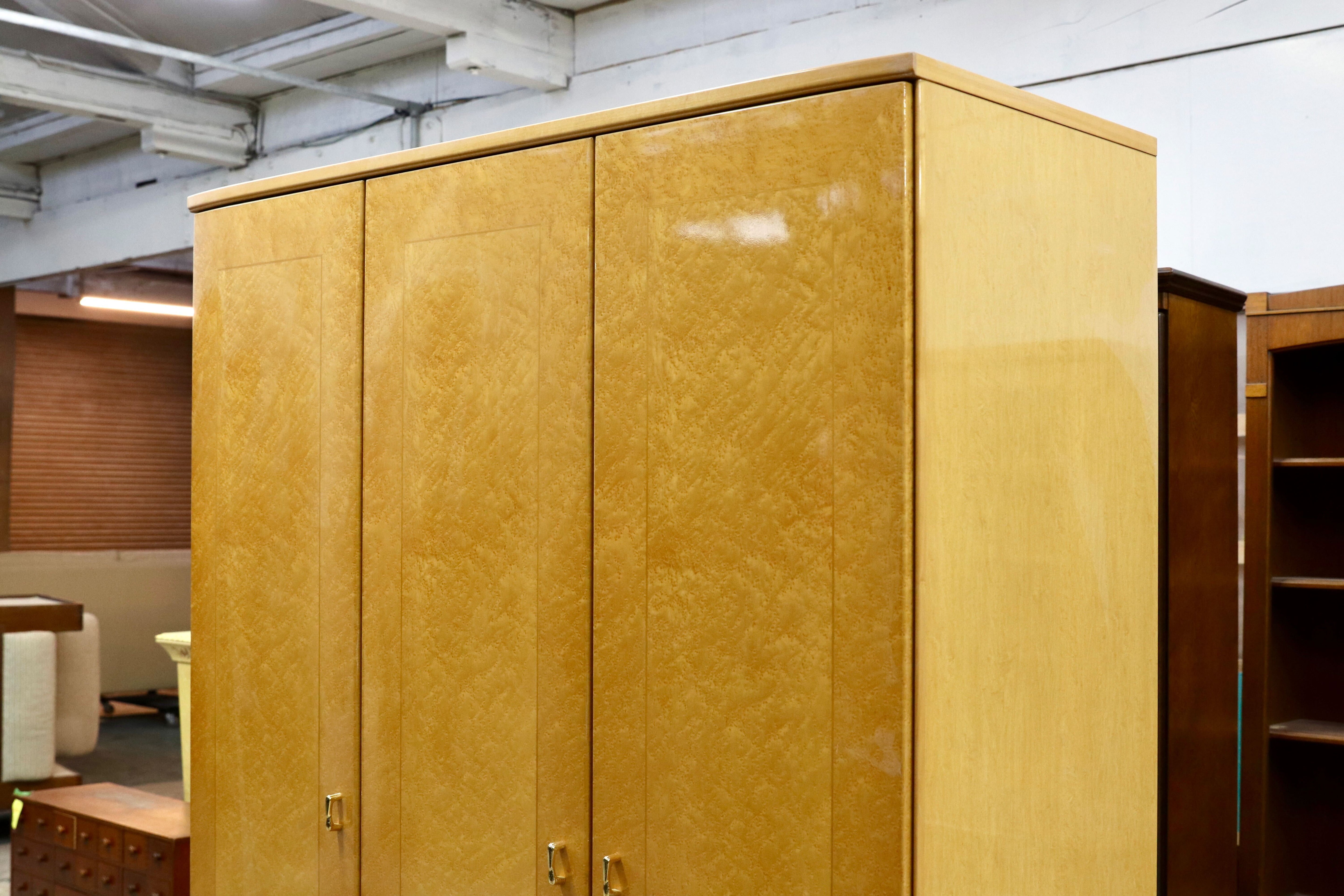 GMHK385○IDC大塚家具 松岡家具 シャンドール バーズアイメープル 洋服箪笥 クローゼット キャビネットワードローブ 洋ダンス 約53万