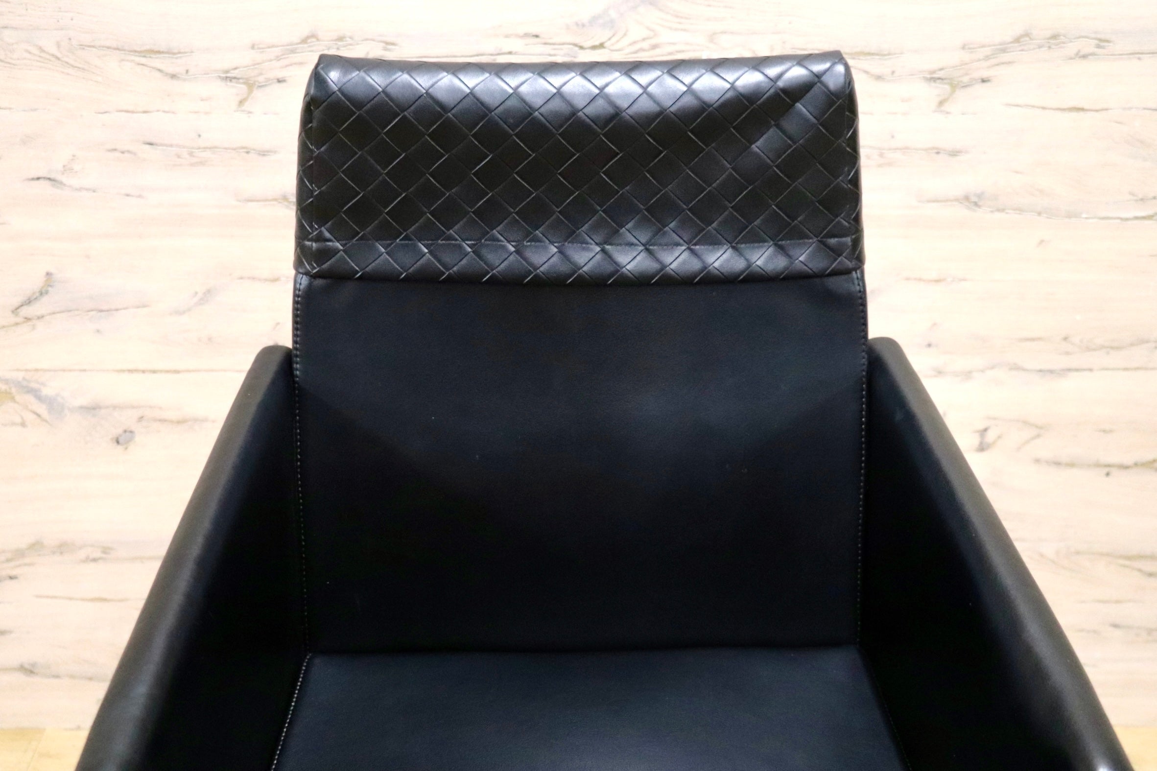 GMJK256B○arflex / アルフレックス FE アームチェア 榎本文夫 合皮 ダイニングチェア ラウンジチェア ポストモダン ヴィンテージ レア