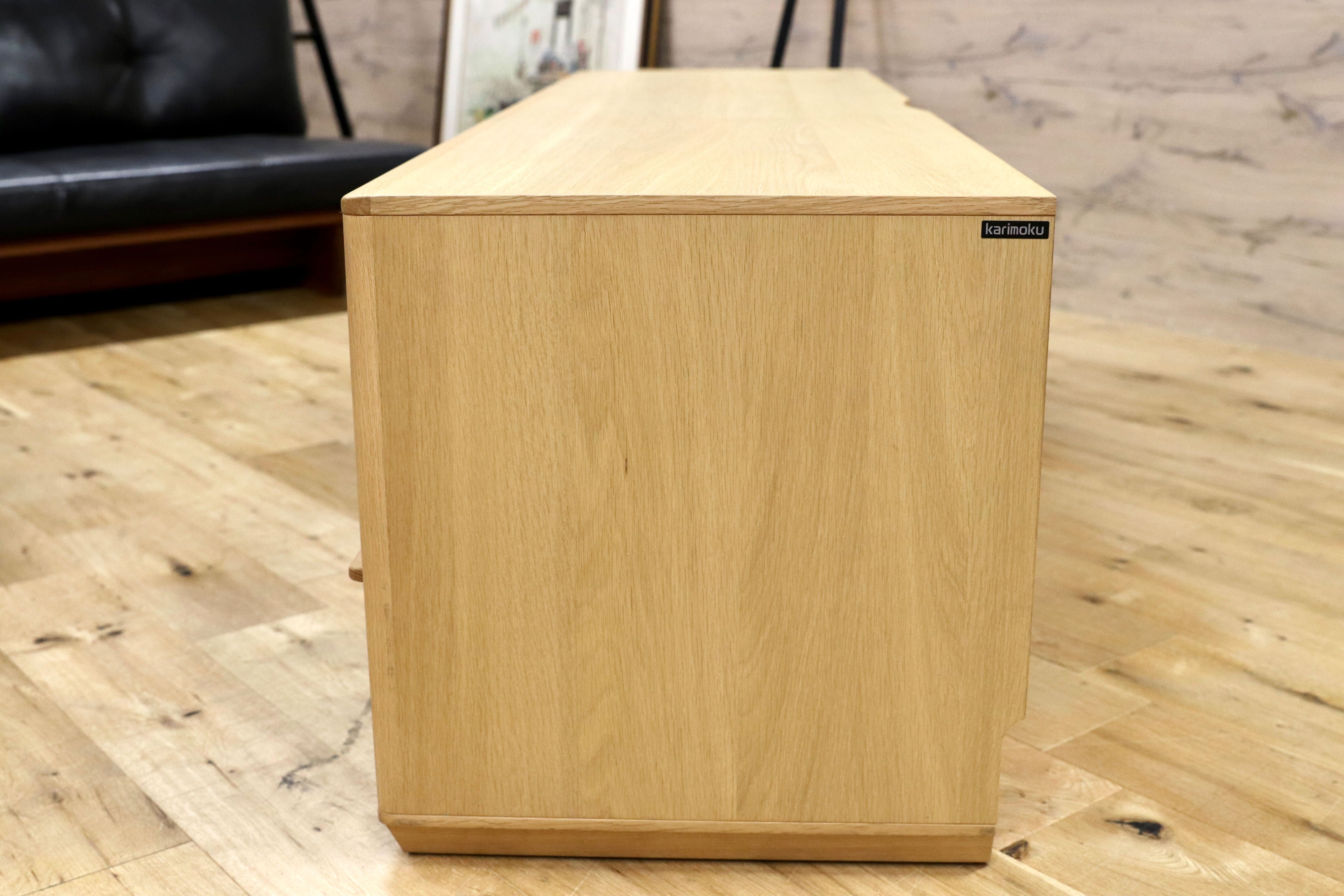 GMGK353○karimoku / カリモク HU57シリーズ テレビボード TVボード AVボード ローボード リビング収納 ナチュラル オーク美品
