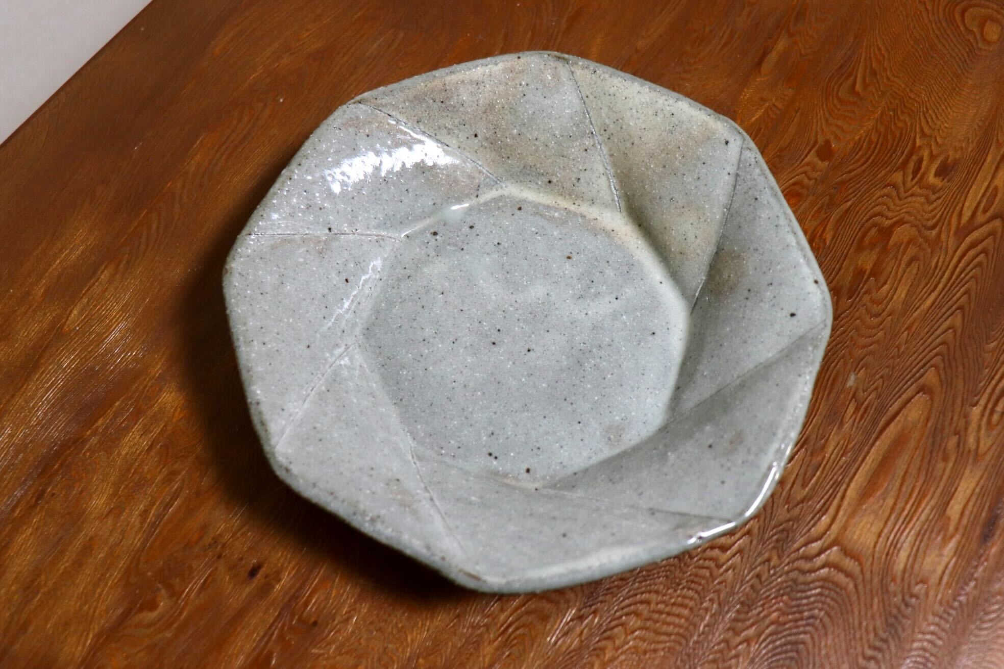 GMIO494D◯丹山窯 丹波焼 八角皿 陶器 丹波篠山 伝統工芸 未使用