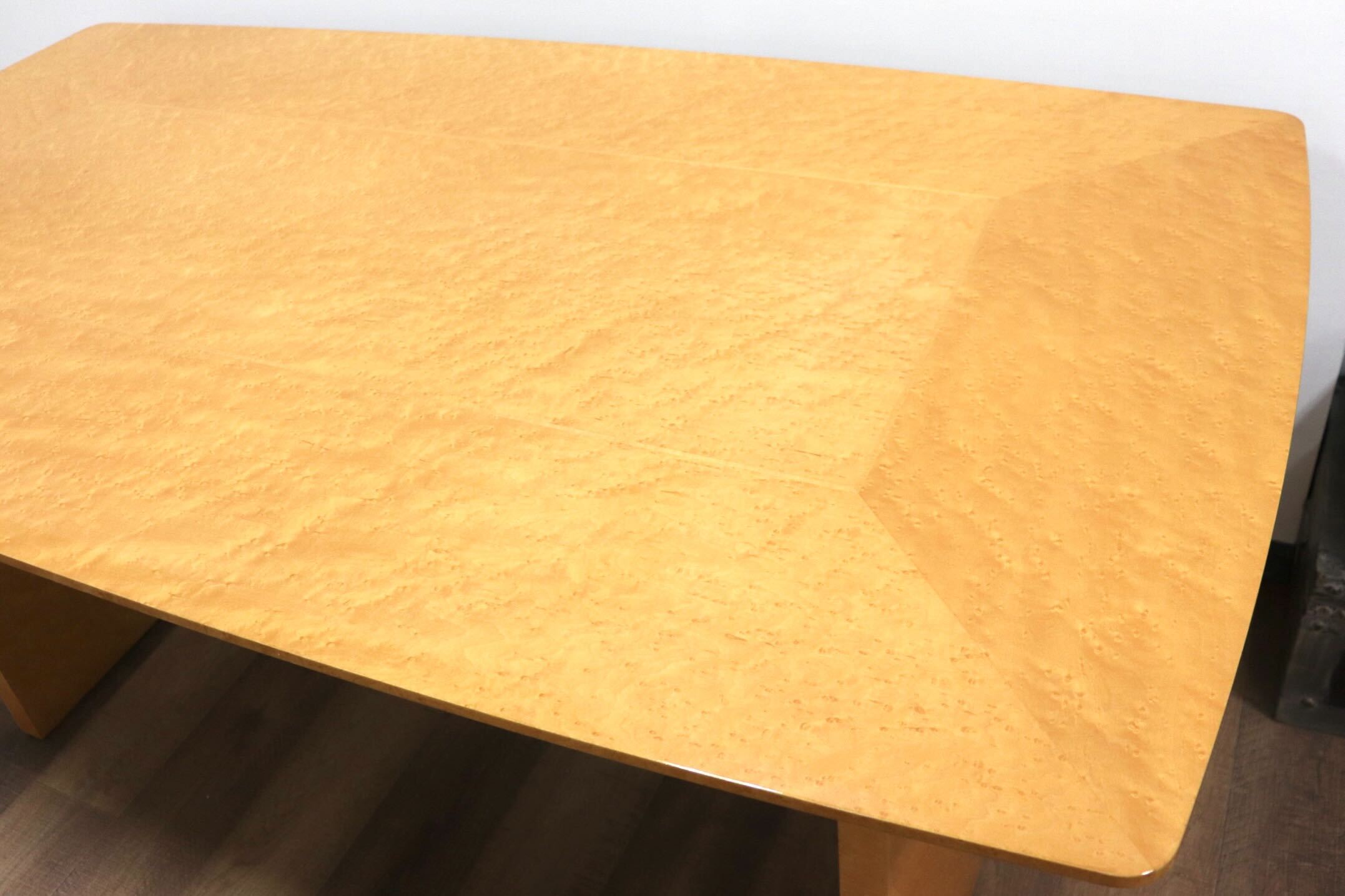 GMHF15○IDC大塚家具 バーズアイメープル ダイニングテーブル 食卓テーブル 最高級 エレガント モダン 定価約40万 展示品