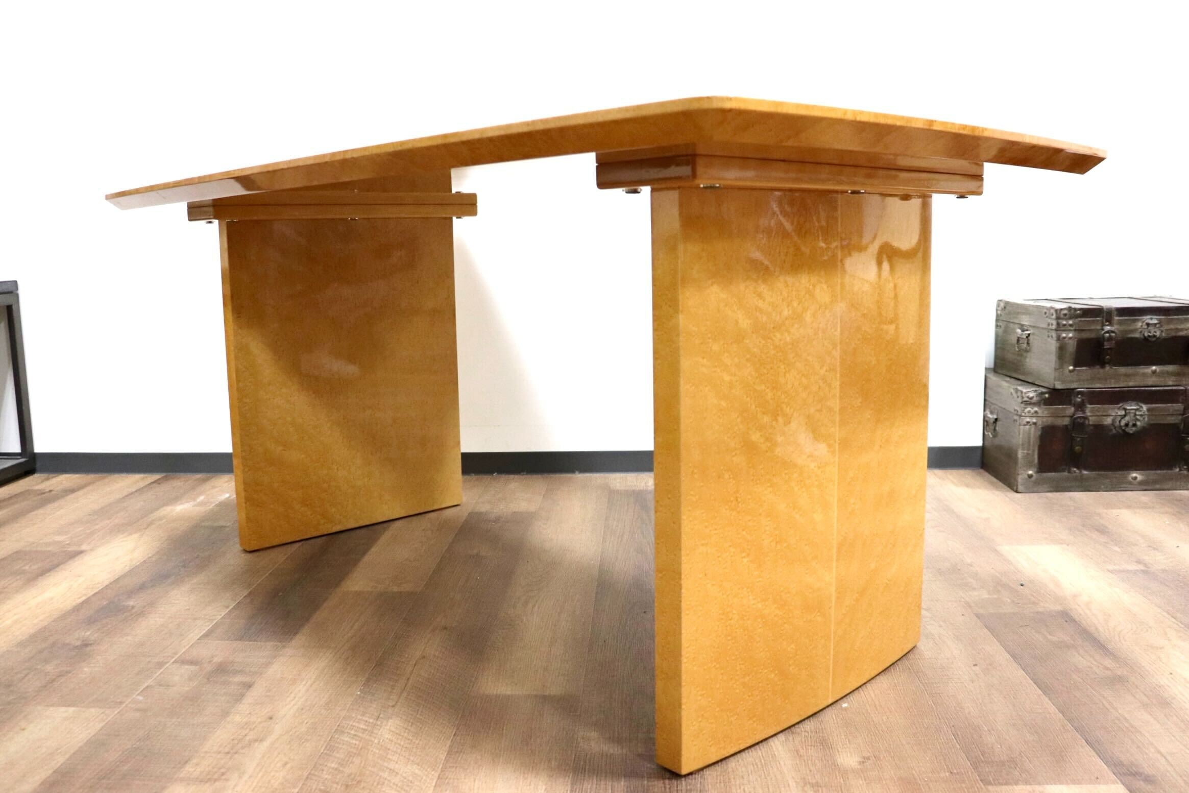 GMHF15○IDC大塚家具 バーズアイメープル ダイニングテーブル 食卓テーブル 最高級 エレガント モダン 定価約40万 展示品