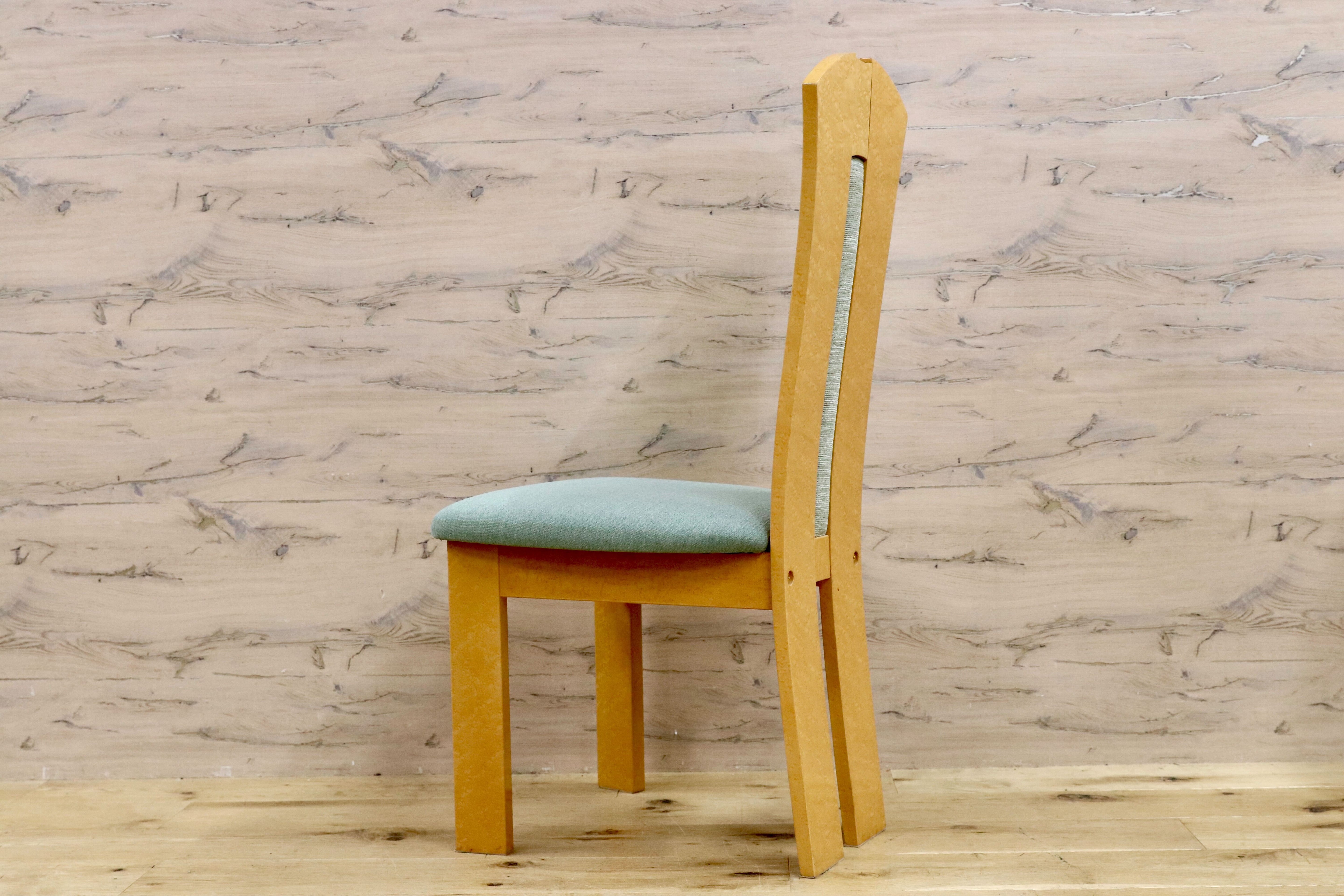 GMHK89B○府中家具 バーズアイメープル ダイニングチェア 食卓椅子 ハイバックチェア 約20万 検)松創 IDC大塚家具
