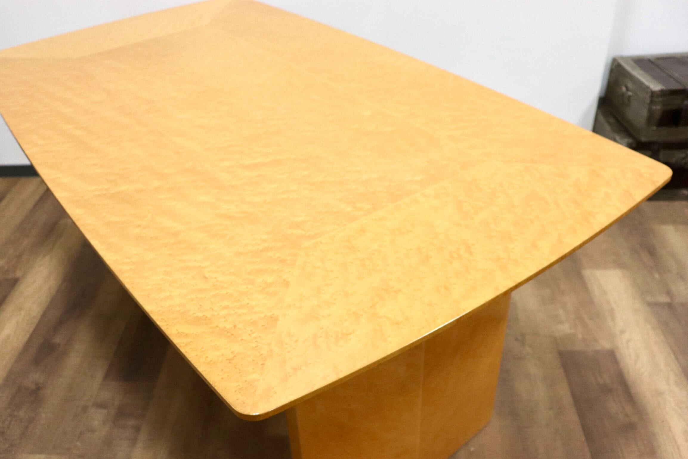 GMHF15○IDC大塚家具 バーズアイメープル ダイニングテーブル 食卓テーブル 最高級 エレガント モダン 定価約40万 展示品