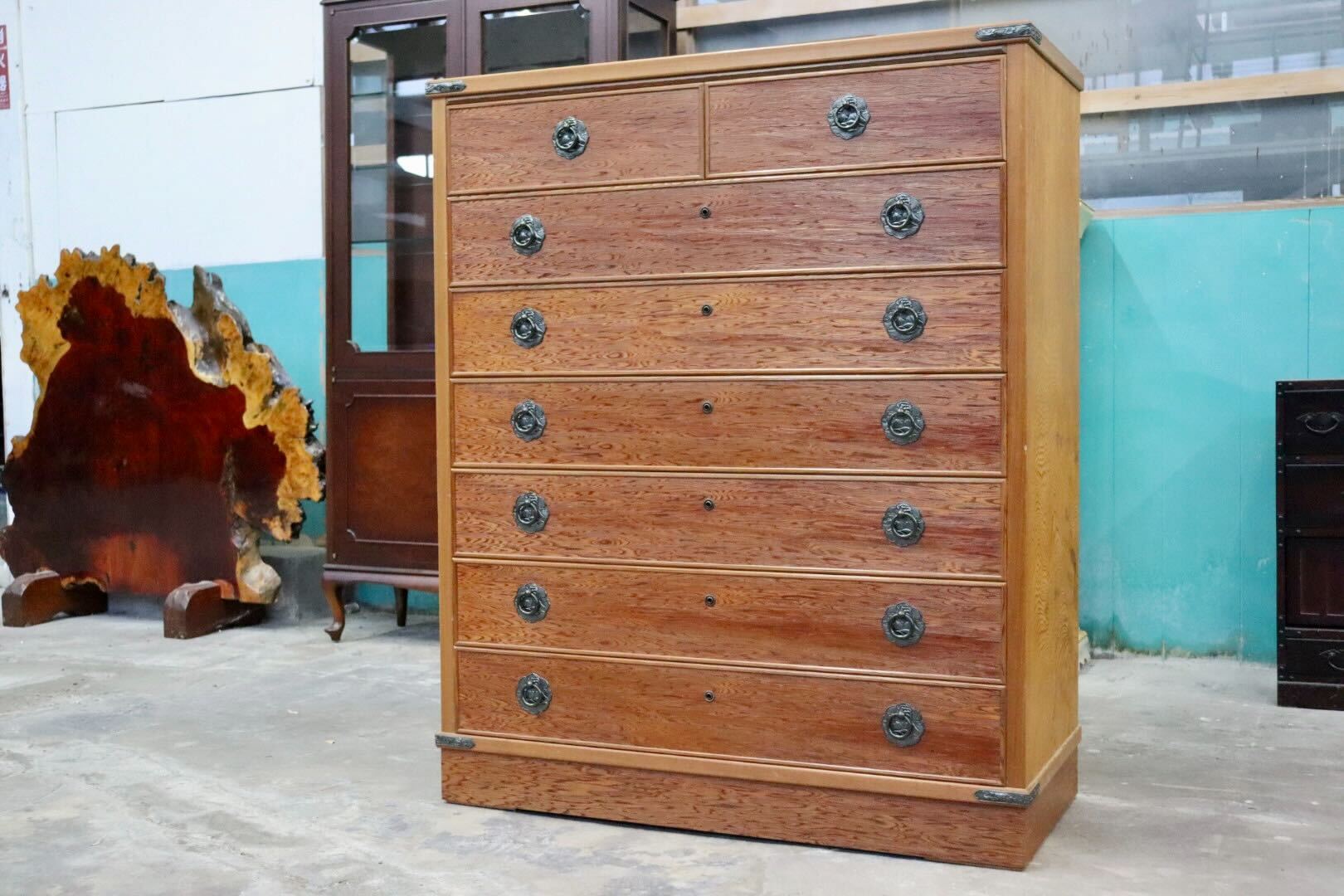 GMGS167○世界遺産屋久杉 整理箪笥 洋服箪笥 チェスト タンス 和家具 和モダン 古民家 和室 レトロ 収納家具