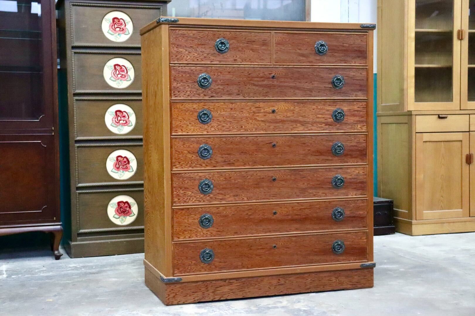 GMGS167○世界遺産屋久杉 整理箪笥 洋服箪笥 チェスト タンス 和家具 和モダン 古民家 和室 レトロ 収納家具