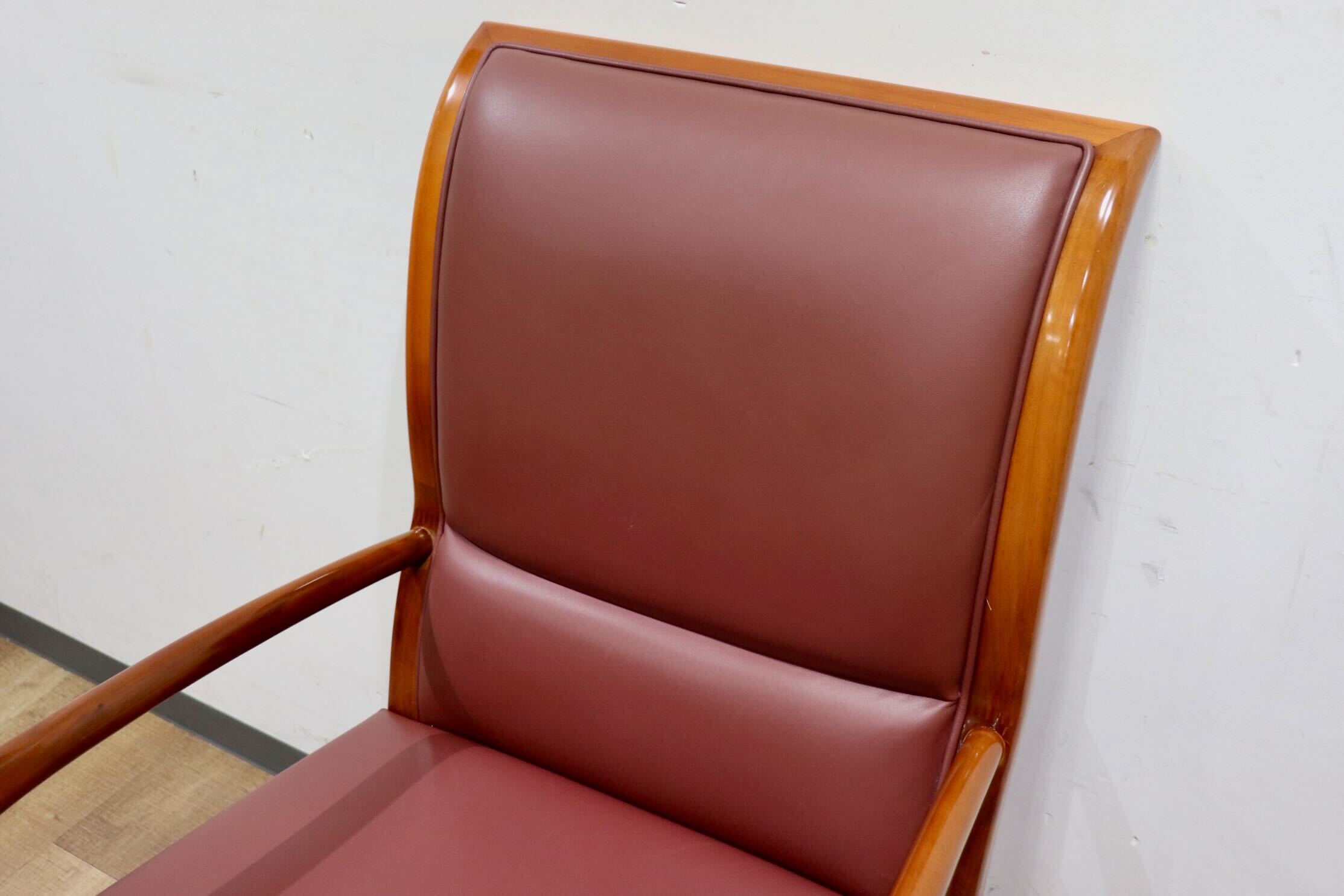 GMHK626A○domani / ドマーニ カリモク最高峰 Forza フォルザ ダイニングチェア アームチェア 食卓椅子 本革 モダン 肘置き 定価約27万