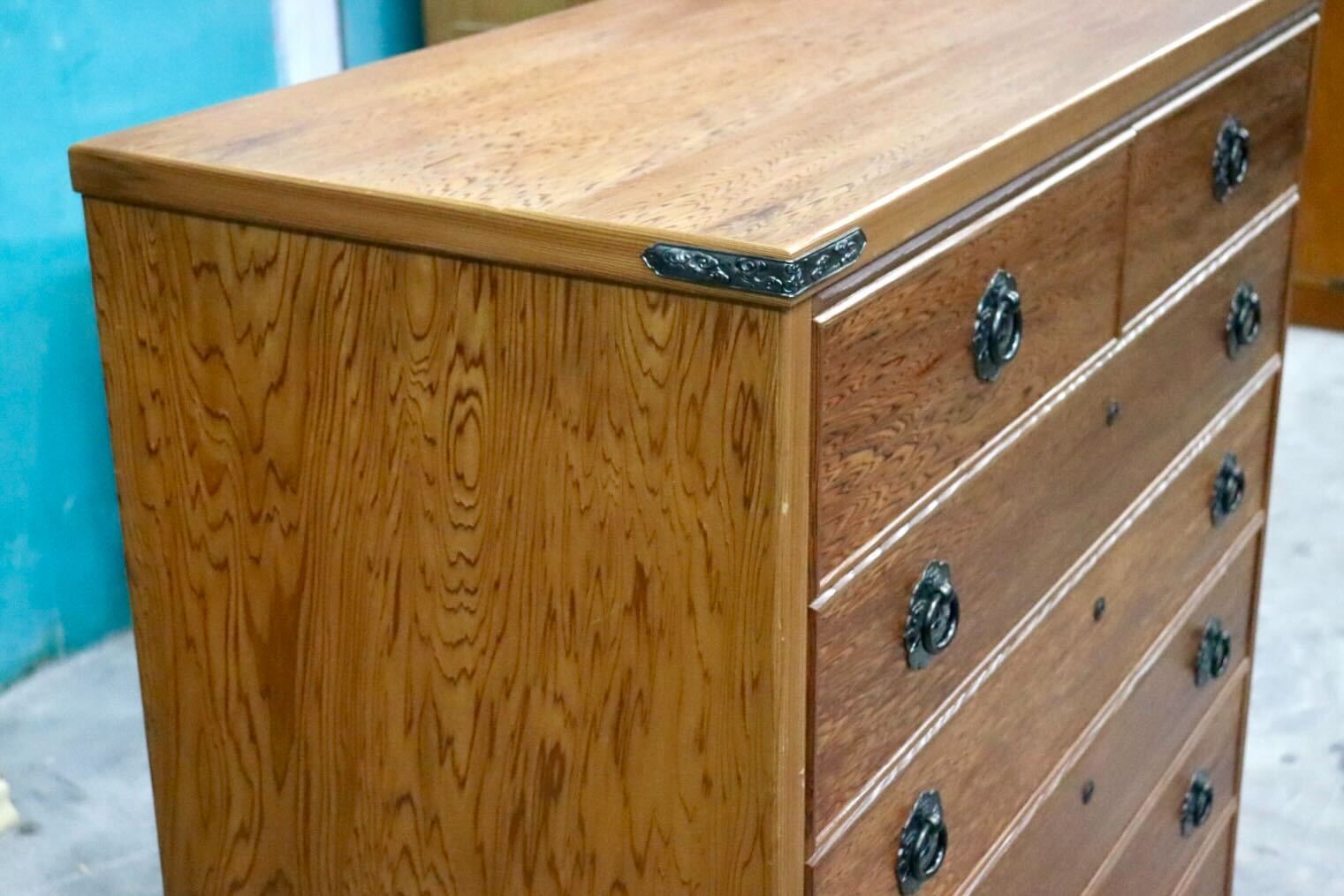 GMGS167○世界遺産屋久杉 整理箪笥 洋服箪笥 チェスト タンス 和家具 和モダン 古民家 和室 レトロ 収納家具