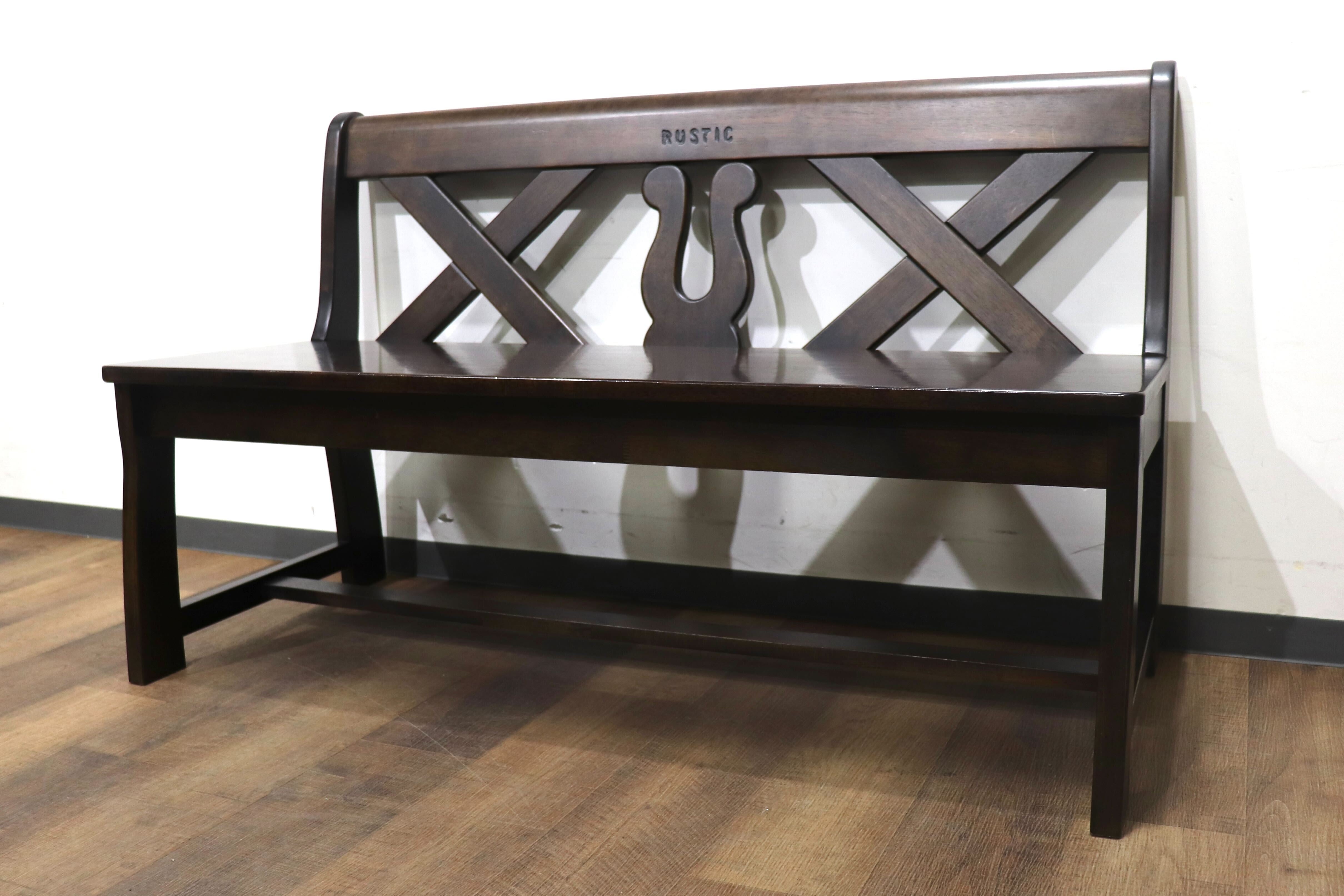 GMHN255○karimoku/カリモク RUSTIC ルスティック ベンチ ダイニングチェア 椅子 レトロ カントリー コロニアル 人気廃番シリーズ 国産家具