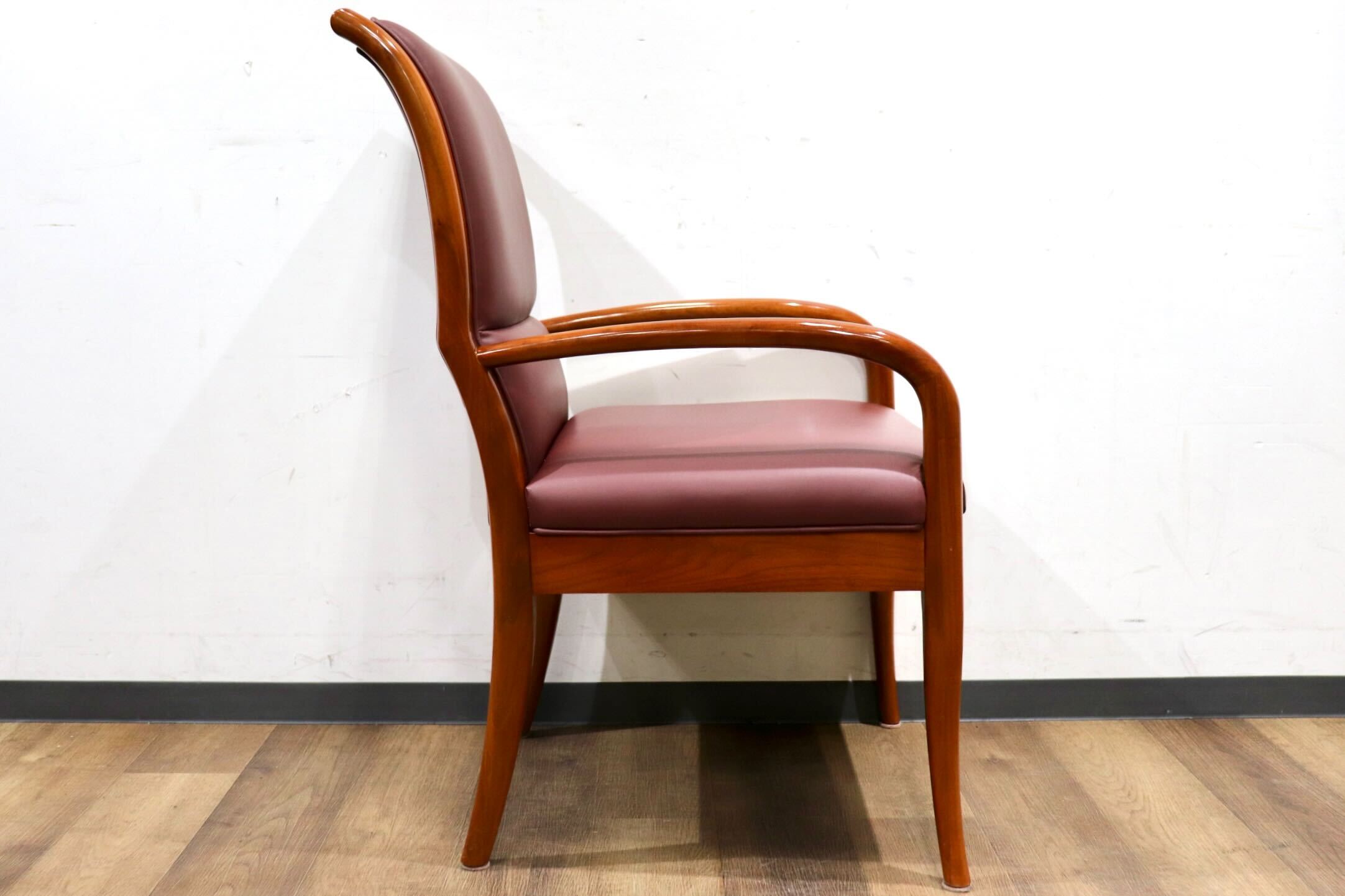 GMHK626A○domani / ドマーニ カリモク最高峰 Forza フォルザ ダイニングチェア アームチェア 食卓椅子 本革 モダン 肘置き 定価約27万