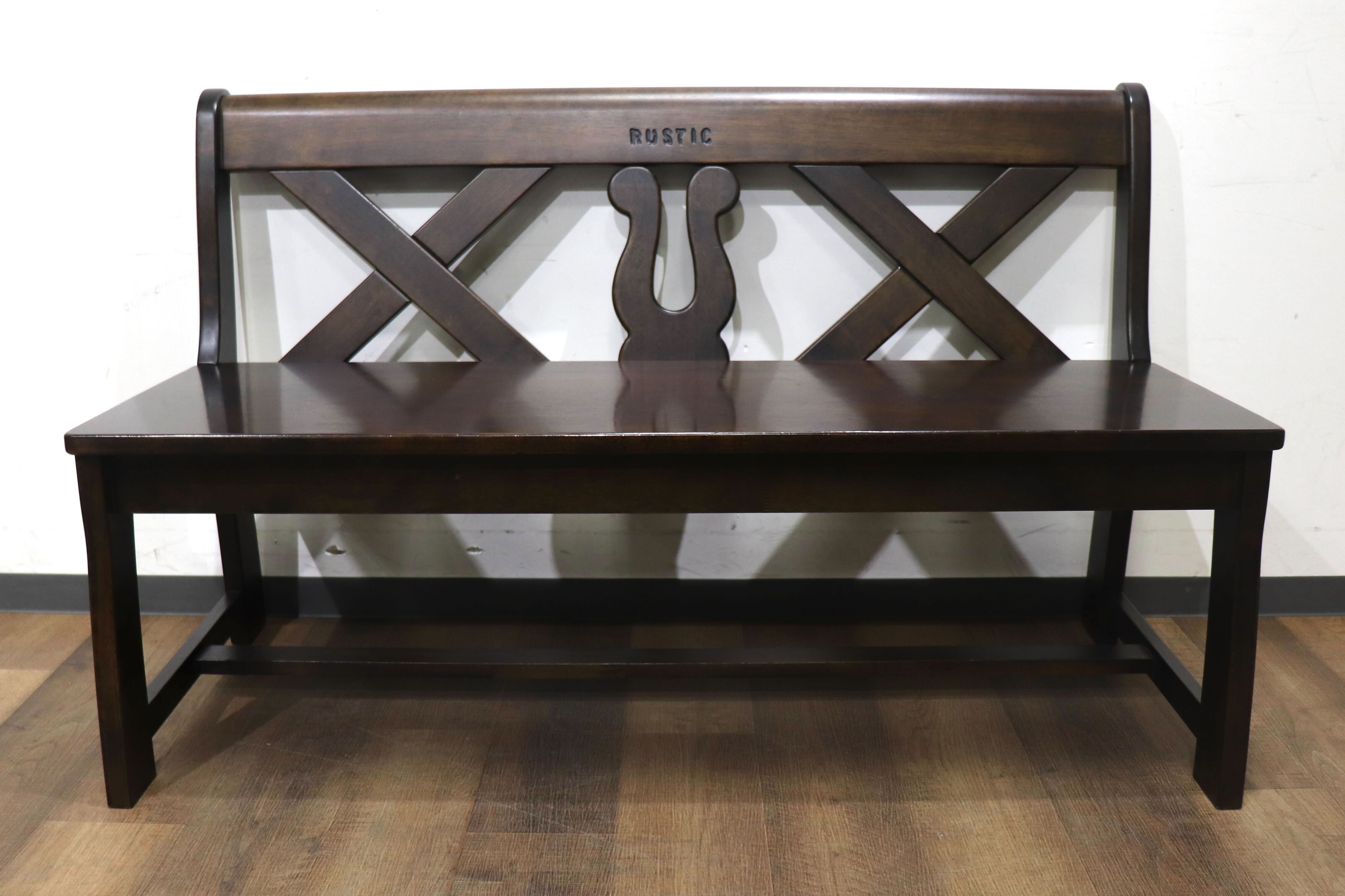 GMHN255○karimoku/カリモク RUSTIC ルスティック ベンチ ダイニングチェア 椅子 レトロ カントリー コロニアル 人気廃番シリーズ 国産家具