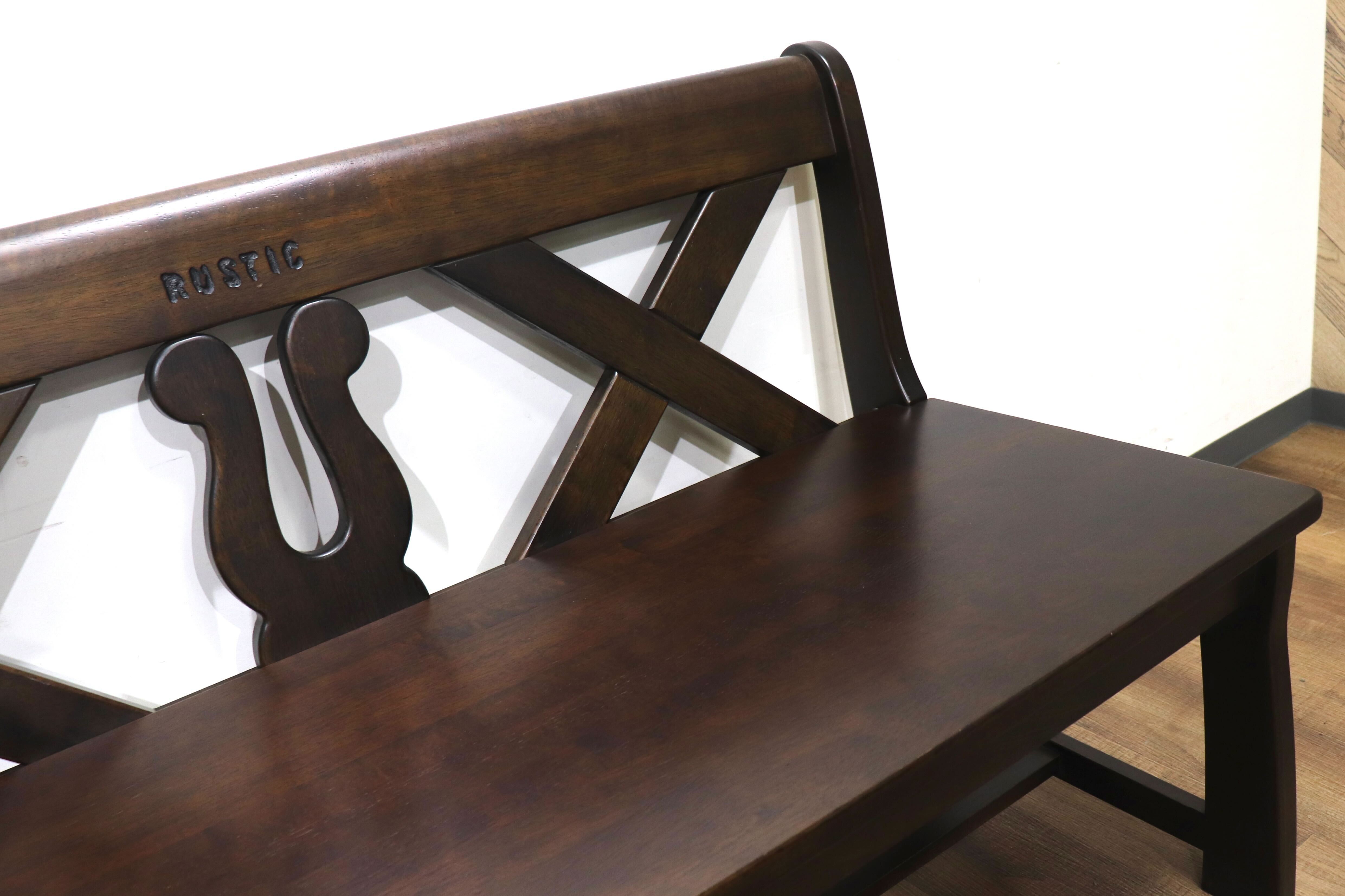 GMHN255○karimoku/カリモク RUSTIC ルスティック ベンチ ダイニングチェア 椅子 レトロ カントリー コロニアル 人気廃番シリーズ 国産家具
