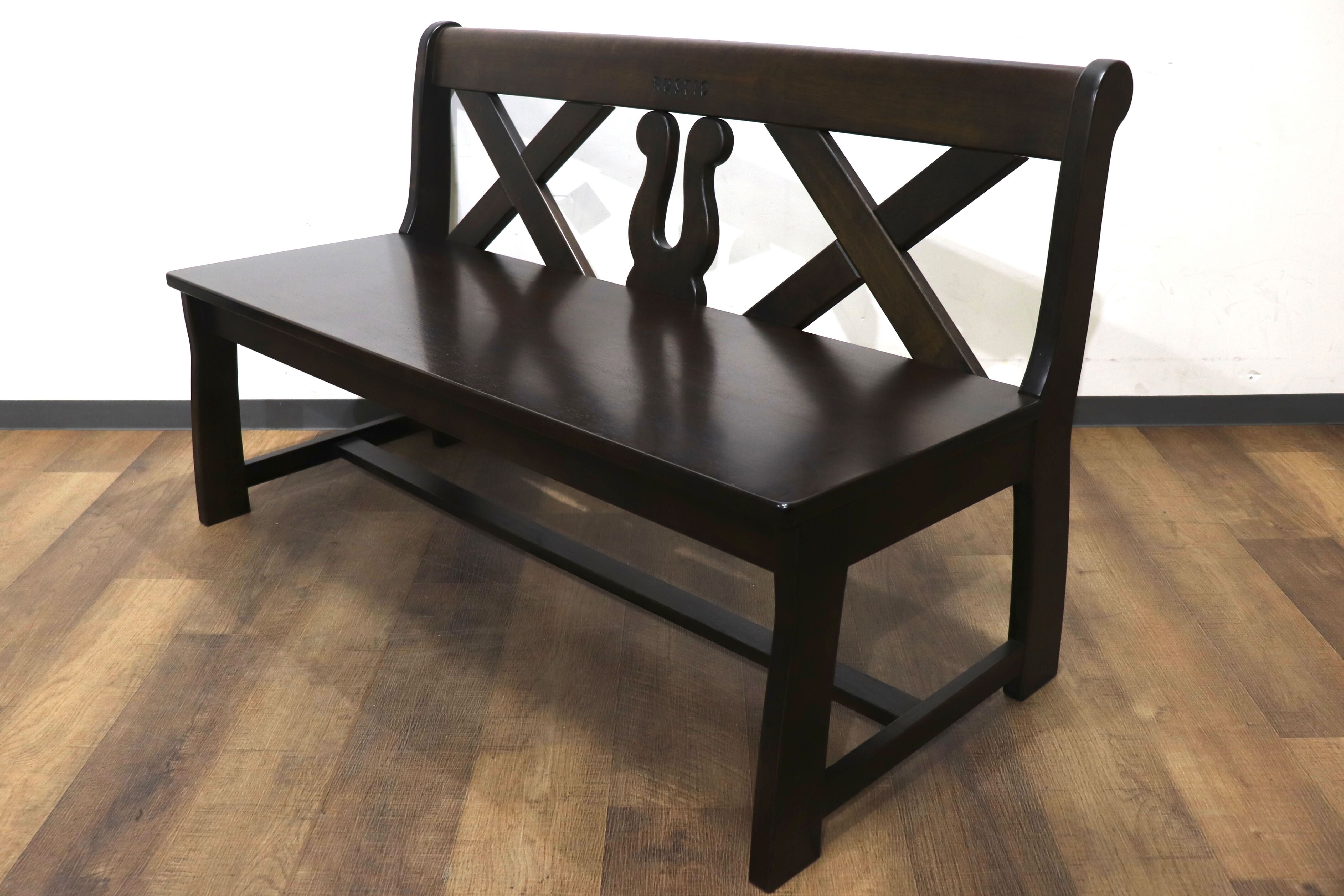 GMHN255○karimoku/カリモク RUSTIC ルスティック ベンチ ダイニングチェア 椅子 レトロ カントリー コロニアル 人気廃番シリーズ 国産家具