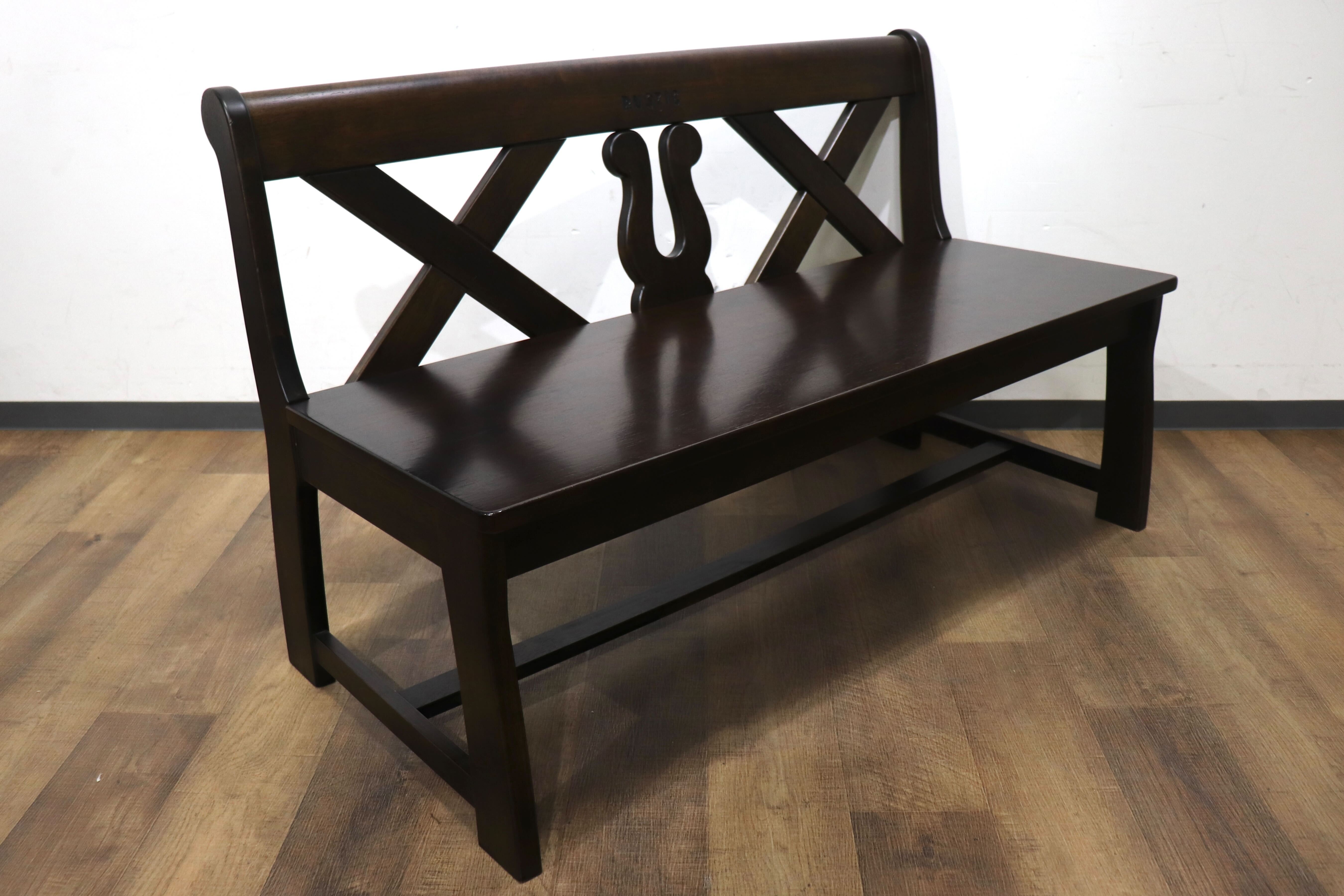 GMHN255○karimoku/カリモク RUSTIC ルスティック ベンチ ダイニングチェア 椅子 レトロ カントリー コロニアル 人気廃番シリーズ 国産家具