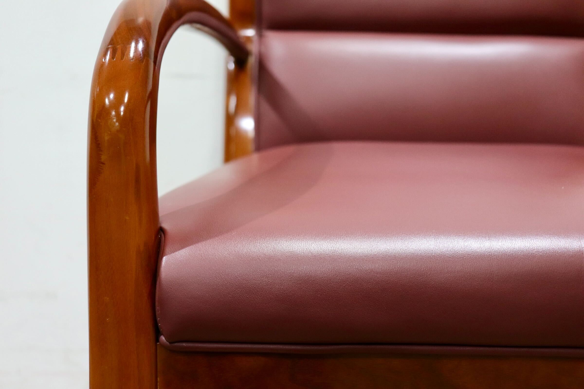 GMHK626A○domani / ドマーニ カリモク最高峰 Forza フォルザ ダイニングチェア アームチェア 食卓椅子 本革 モダン 肘置き 定価約27万