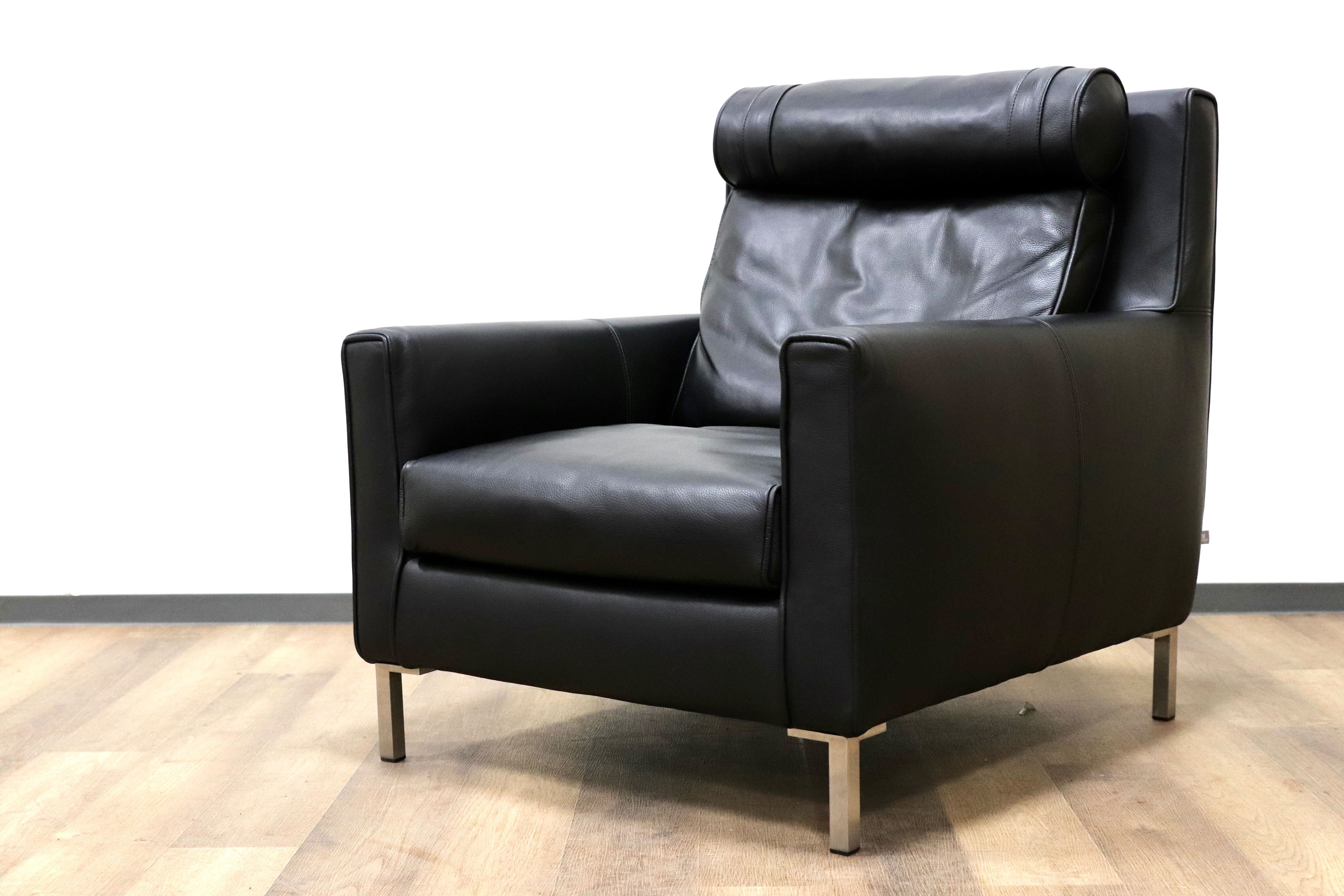 GMGS147○ACTUS / アクタス eilersen アイラーセン STREAMLINE ストリームライン 1人掛けソファ ラウンジチェア 本革 定価約43万 展示品