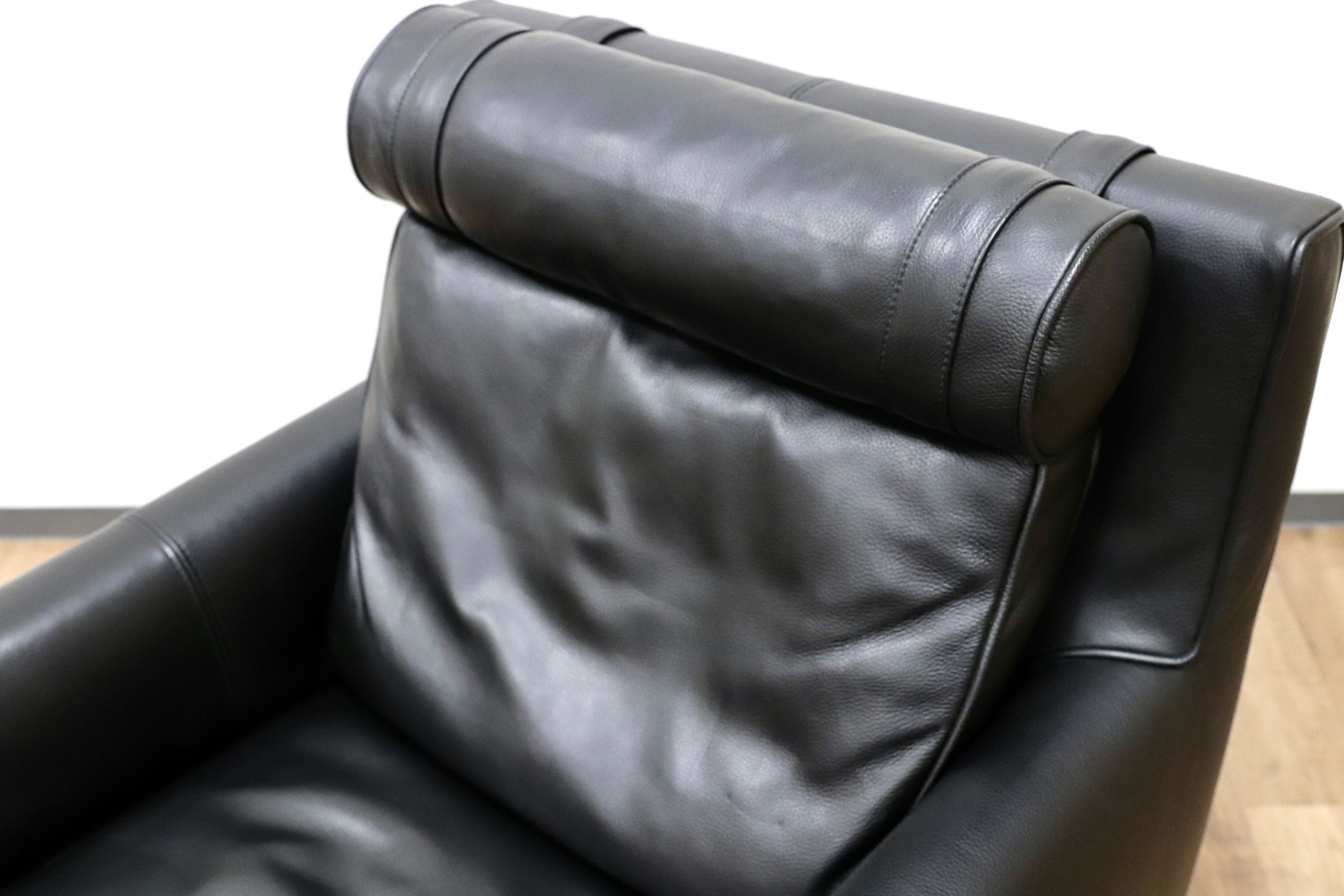 GMGS147○ACTUS / アクタス eilersen アイラーセン STREAMLINE ストリームライン 1人掛けソファ ラウンジチェア 本革 定価約43万 展示品