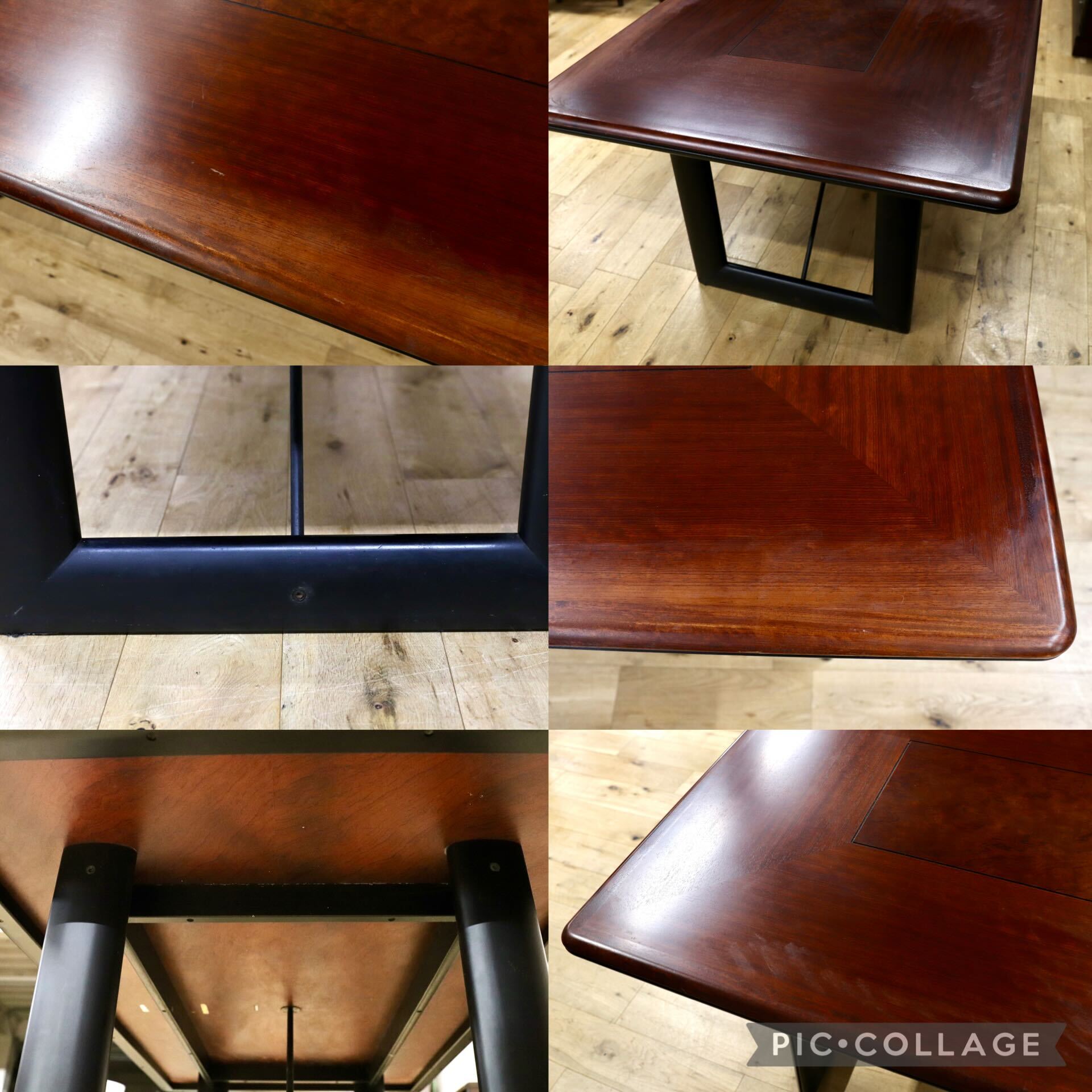 GMIK37○karimoku / カリモク VIVENTE ビベンテ ヴィンテージ ダイニングテーブル 食卓テーブル 花梨材 アンティーク 机 稀少