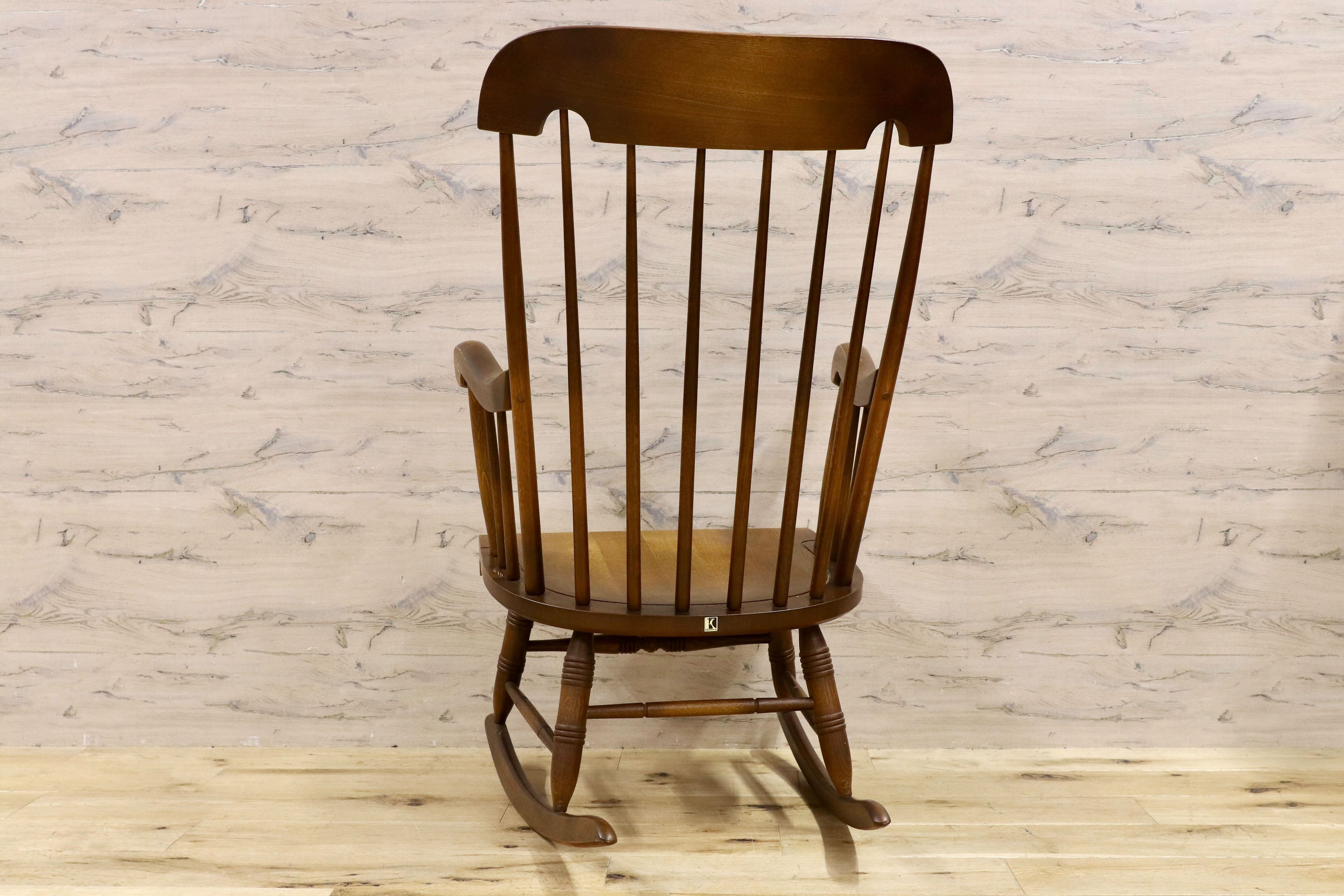 GMHS132○飛騨産業 / HIDA キツツキ 穂高 ロッキングチェア 揺り椅子 レトロ カントリー