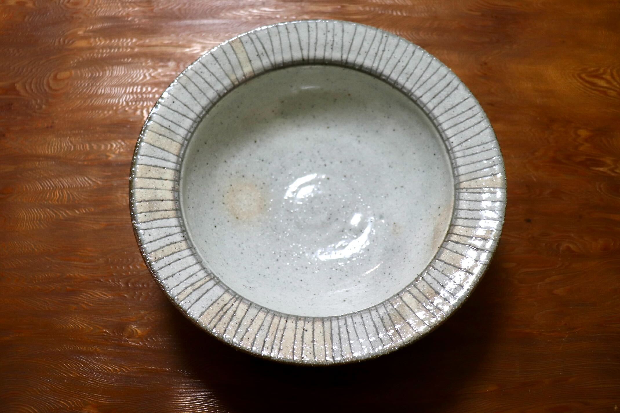 GMIO498B◯丹山窯 丹波焼 リム鉢 陶器 丹波篠山 伝統工芸 未使用