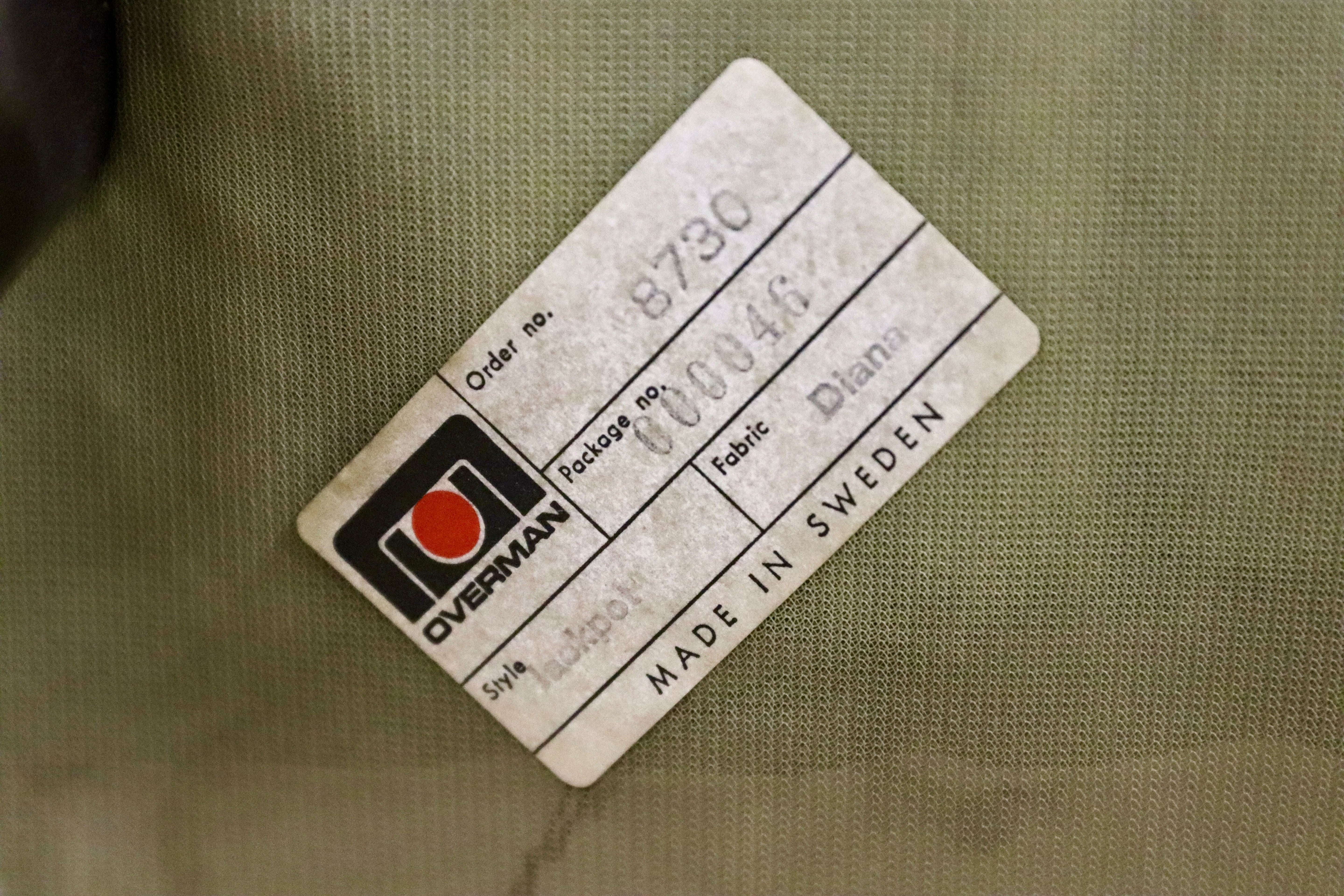 GMIH363A○Overman International スウェーデン製 北欧ヴィンテージ シングルソファ 1人掛けソファ ラウンジチェア 稀少