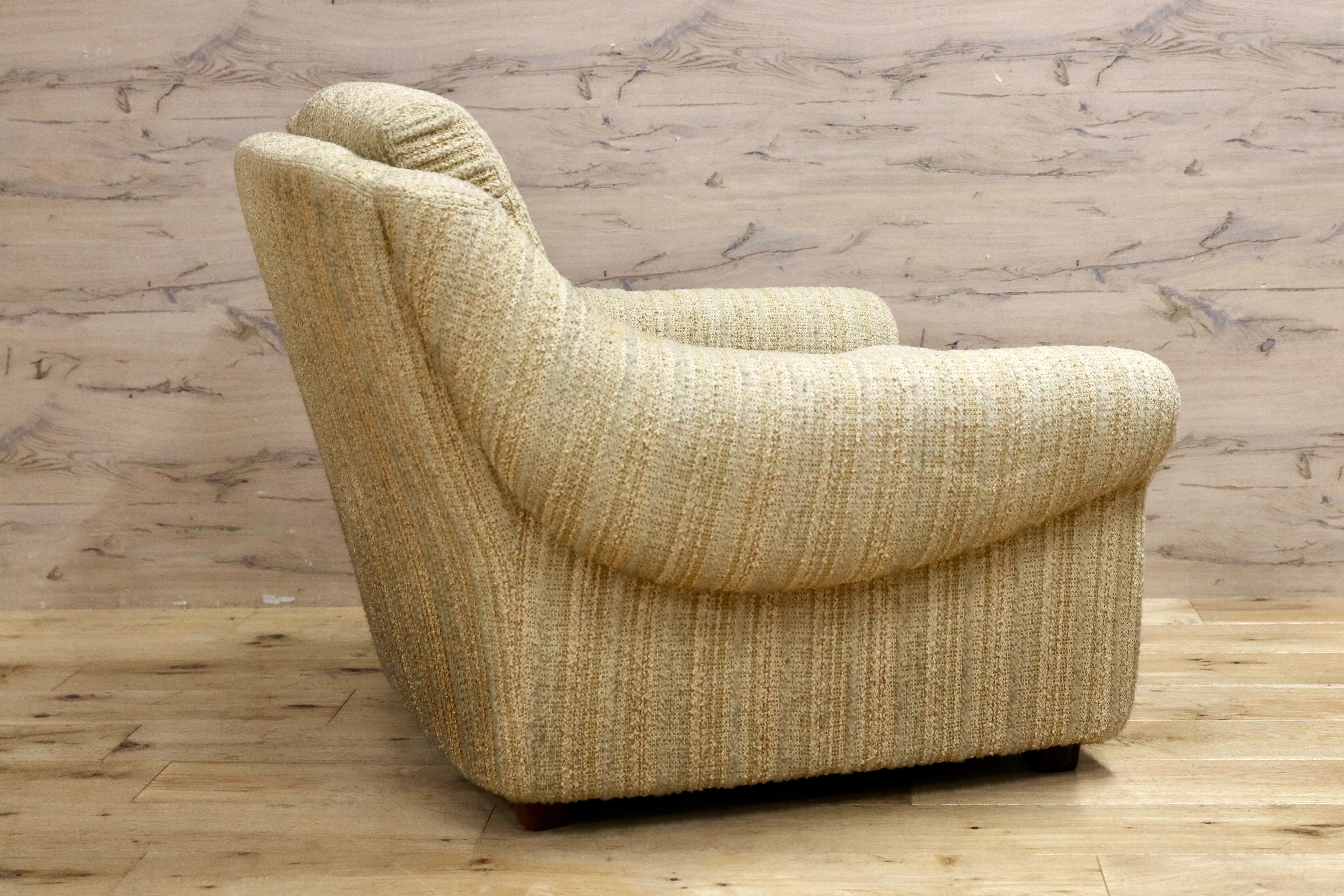 GMIH363A○Overman International スウェーデン製 北欧ヴィンテージ シングルソファ 1人掛けソファ ラウンジチェア 稀少