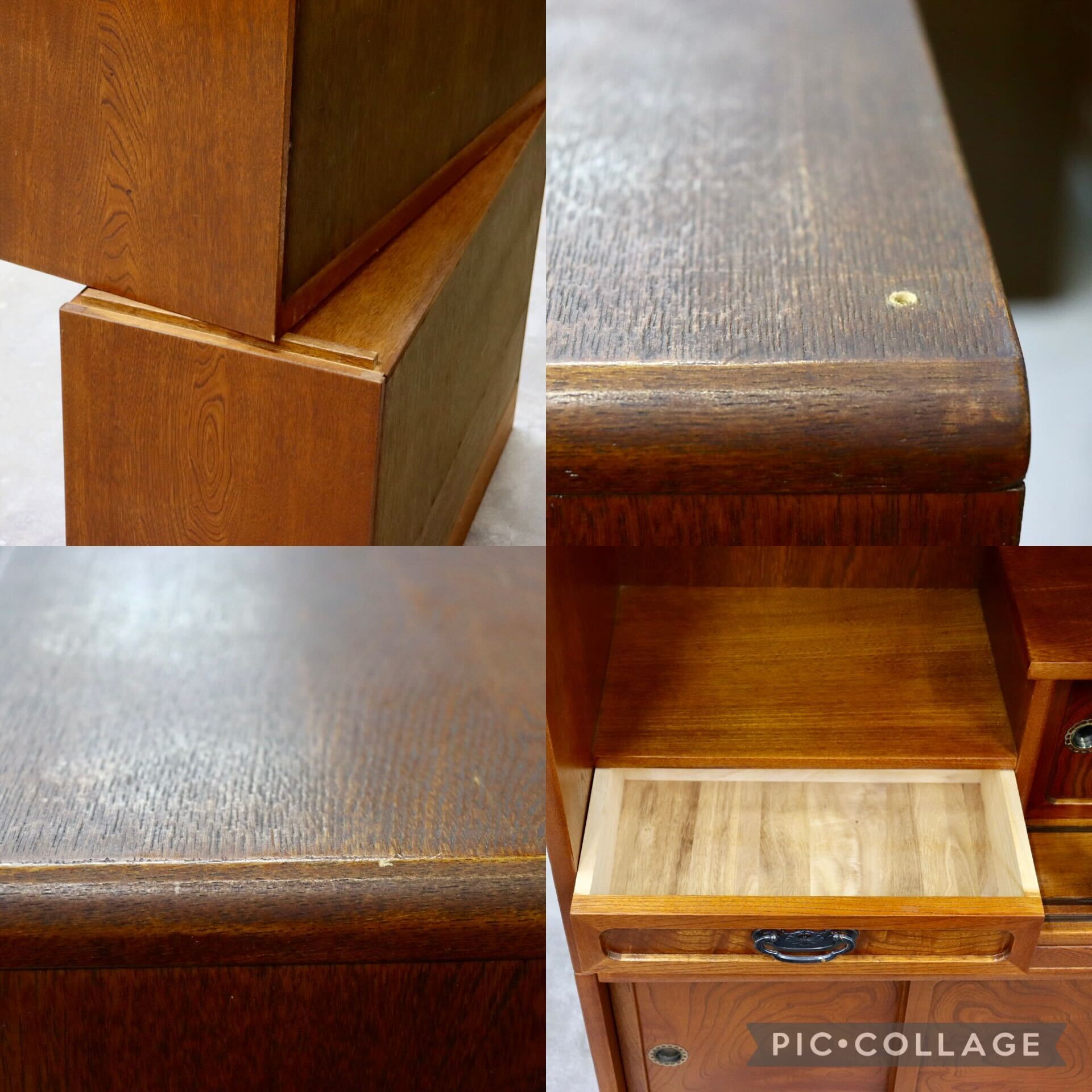 GMHH355○茶箪笥 茶棚 飾り棚 欅 和家具 キャビネット 和モダン 和室 座敷 古民家 収納家具 レトロ アンティーク インテリア