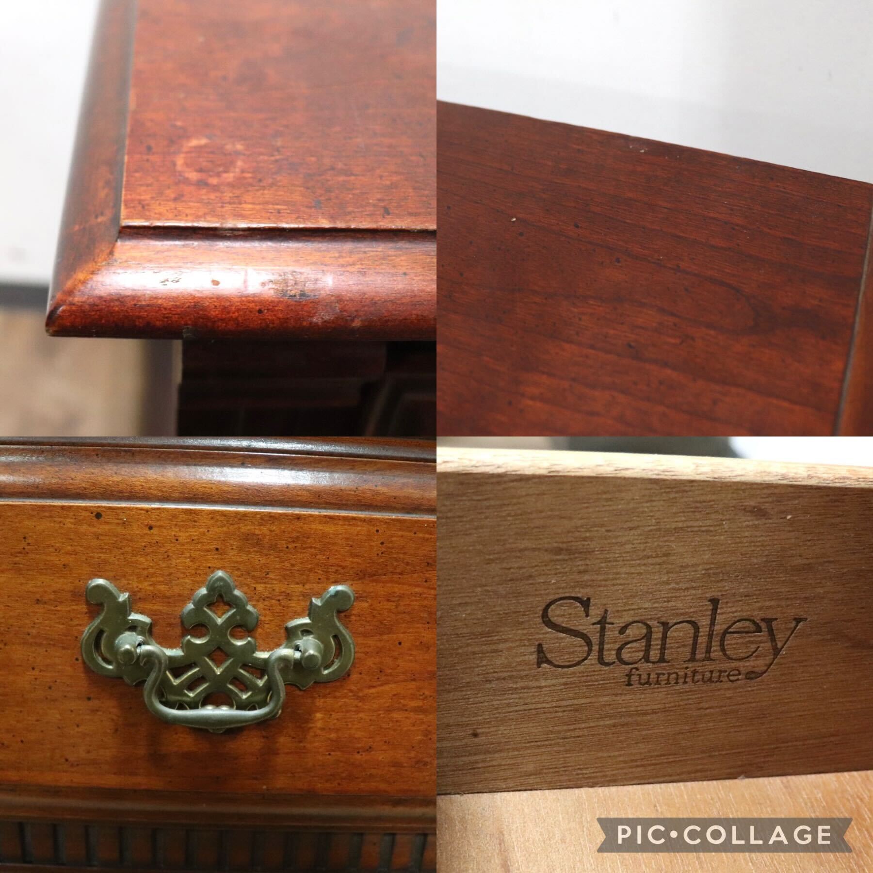 GMHH128B○STANLEY FURNITURE / スタンレー ファニチャー 2段チェスト ナイトテーブ キャビネット アンティーク アメリカ老舗高級家具