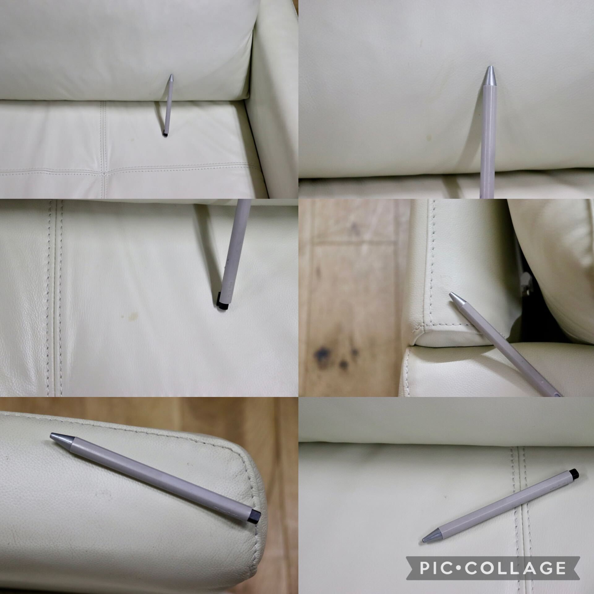 GMIH295○dinos / ディノス LX 2人掛けソファ ラブソファ 長椅子 本革 オフホワイト モダン スタイリッシュ 約18万 美品