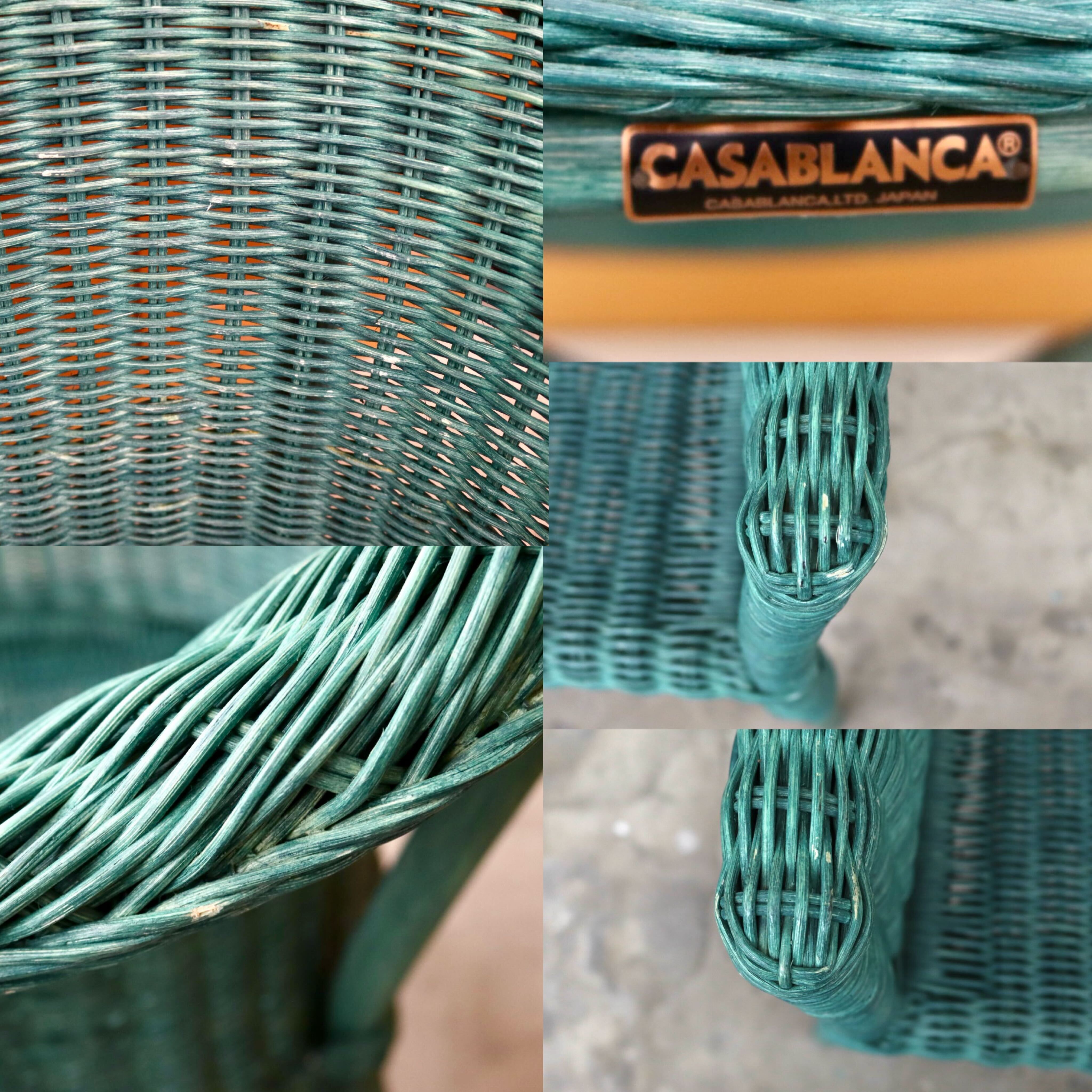 GMIK455C○CASABLANCA / カサブランカ MONACO モナコ ダイニングチェア アームチェア 椅子 ラタン 籐 エスティック リゾート
