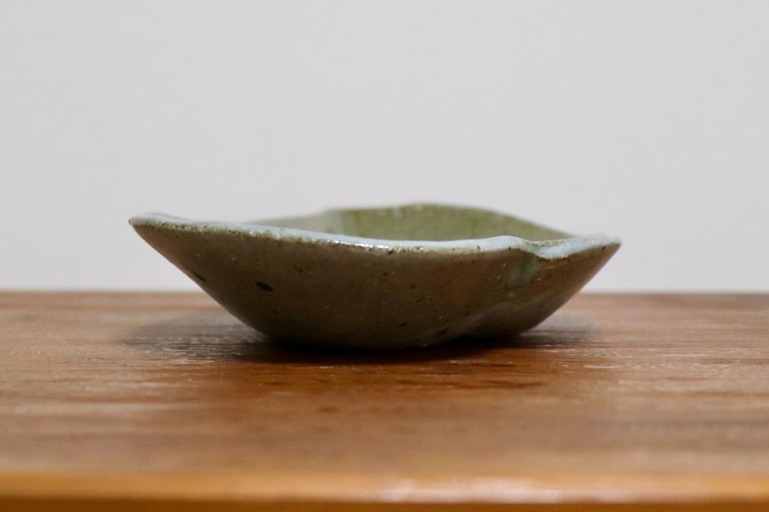 GMIO495B◯丹山窯 丹波焼 葉形皿 陶器 丹波篠山 伝統工芸 未使用