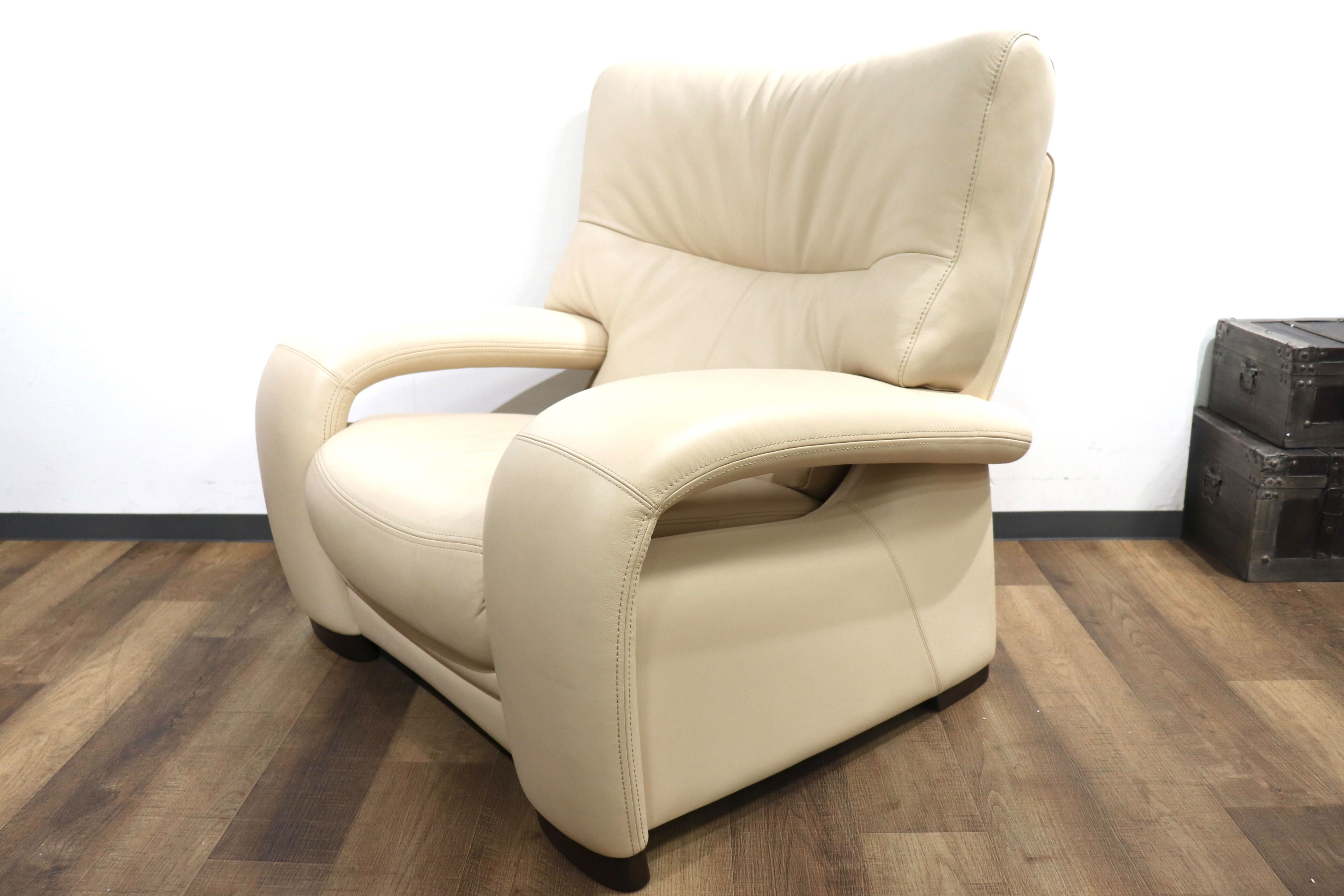 GMHN254B○karimoku / カリモク 1人掛けソファ シングルソファ ラウンジソファ アームチェア 応接 ハイバック 本革 モダン 国産家具