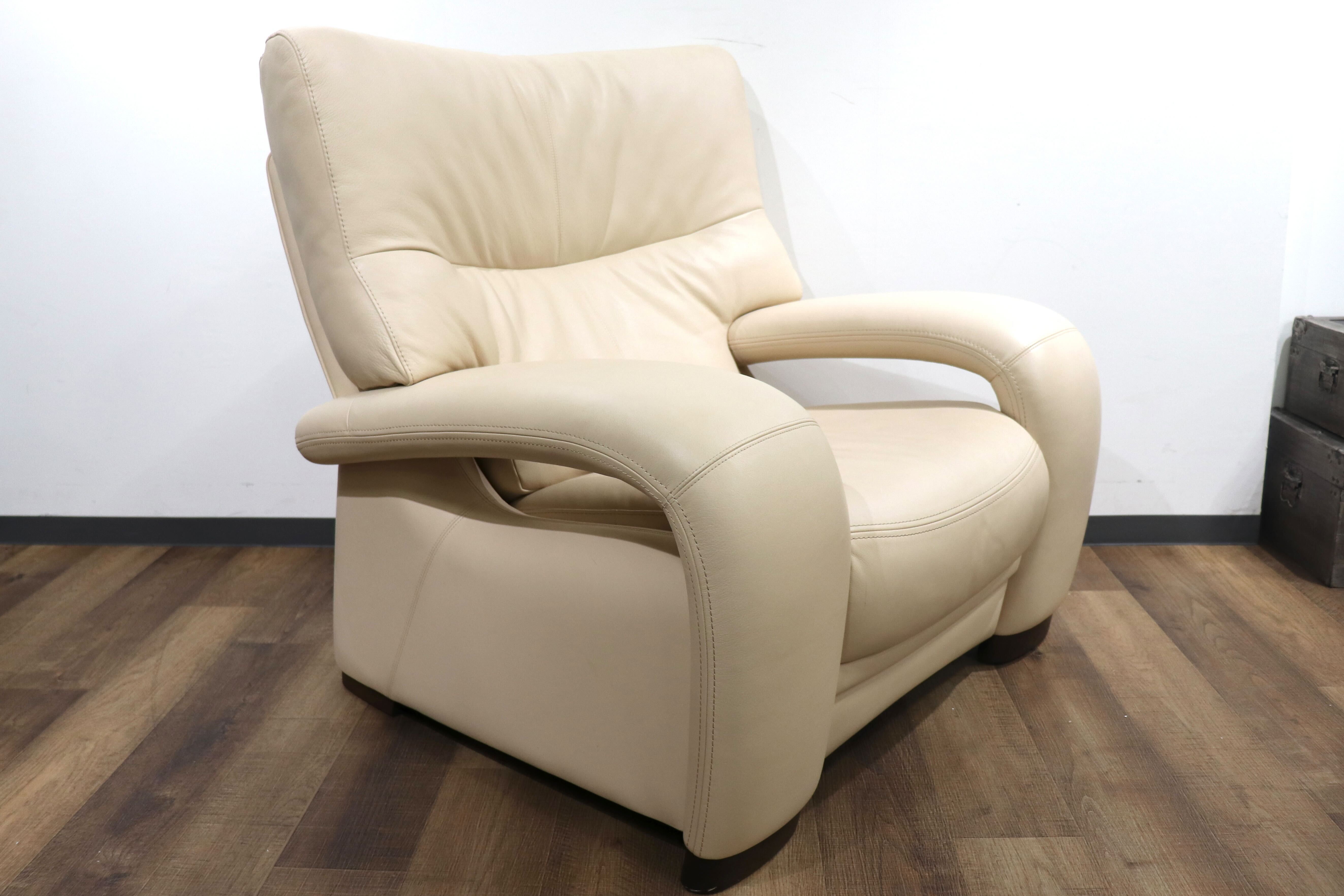 GMHN254B○karimoku / カリモク 1人掛けソファ シングルソファ ラウンジソファ アームチェア 応接 ハイバック 本革 モダン 国産家具