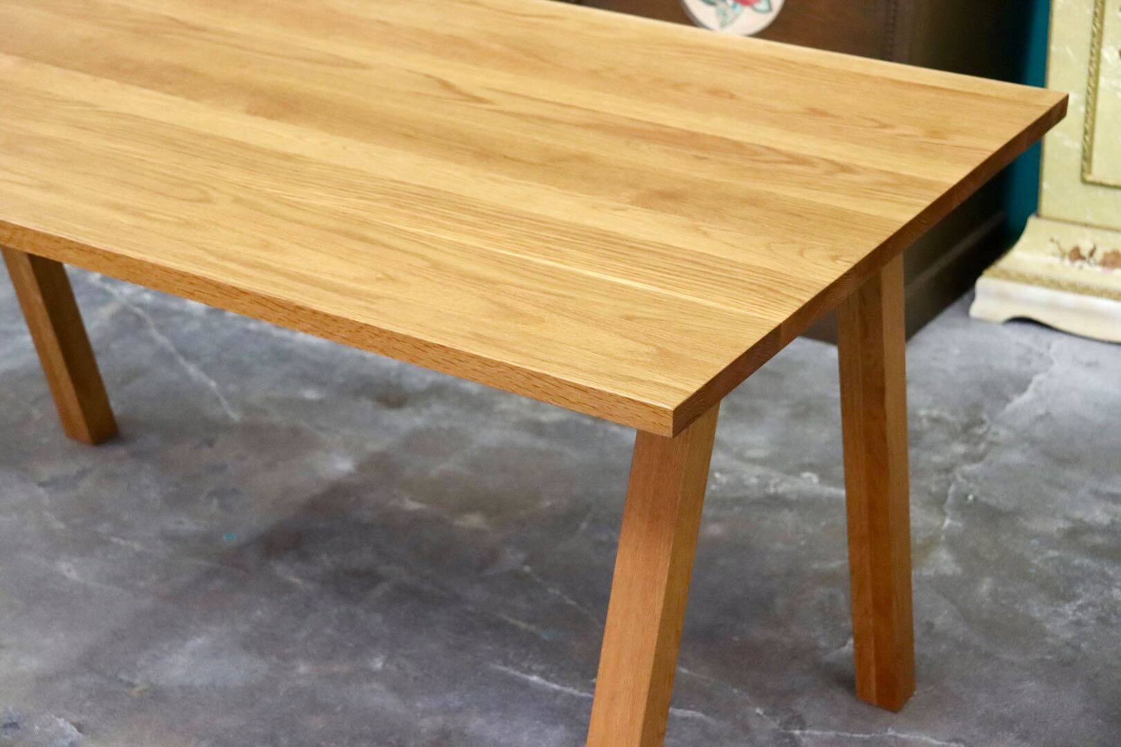 GMIS347○unico / ウニコ ELEMT エレムト ダイニングテーブル 食卓テーブル 作業台 オーク材 北欧スタイル モダン 定価約7.1万 展示品