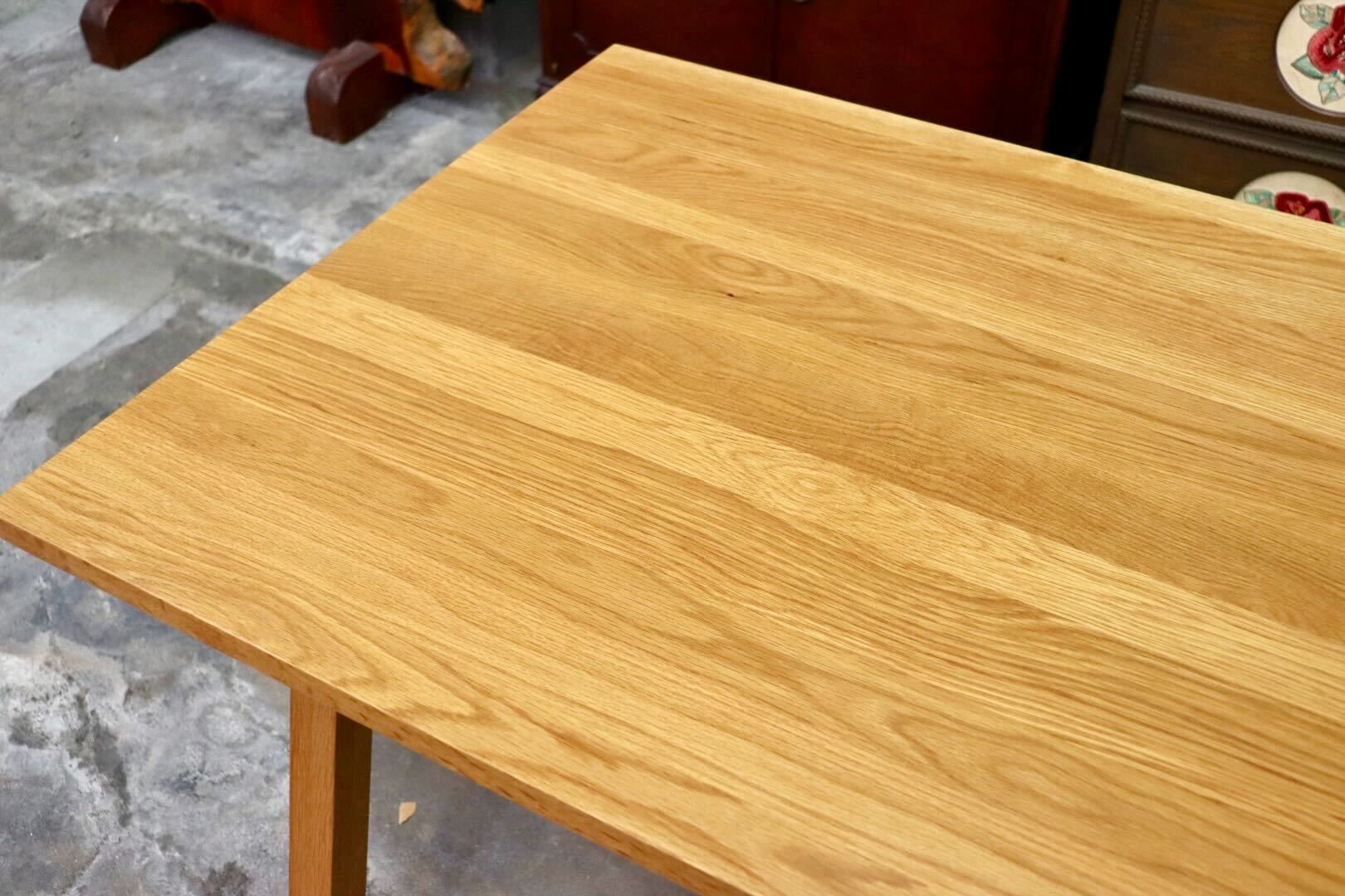 GMIS347○unico / ウニコ ELEMT エレムト ダイニングテーブル 食卓テーブル 作業台 オーク材 北欧スタイル モダン 定価約7.1万 展示品