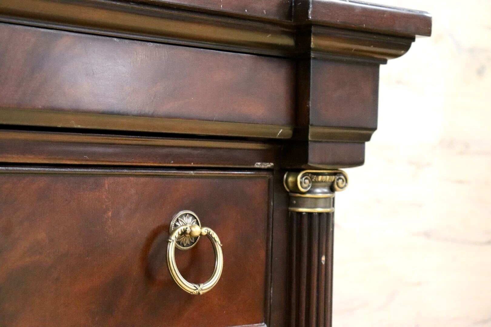 GMHK318○DREXEL HERITAGE / ドレクセルヘリテイジ チェスト キャビネット 収納家具 ドロワー 店舗什器 マホガニー ヴィンテージ 希少