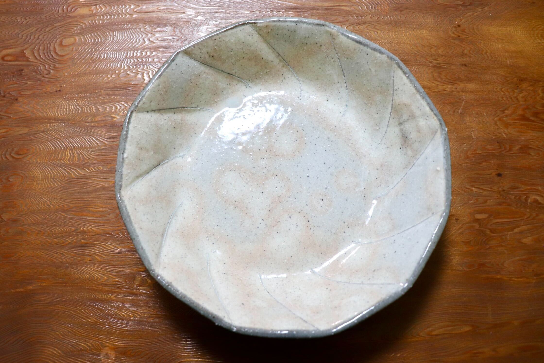 GMIO490A◯丹山窯 丹波焼 粉引鉢 白 陶器 丹波篠山 伝統工芸 未使用