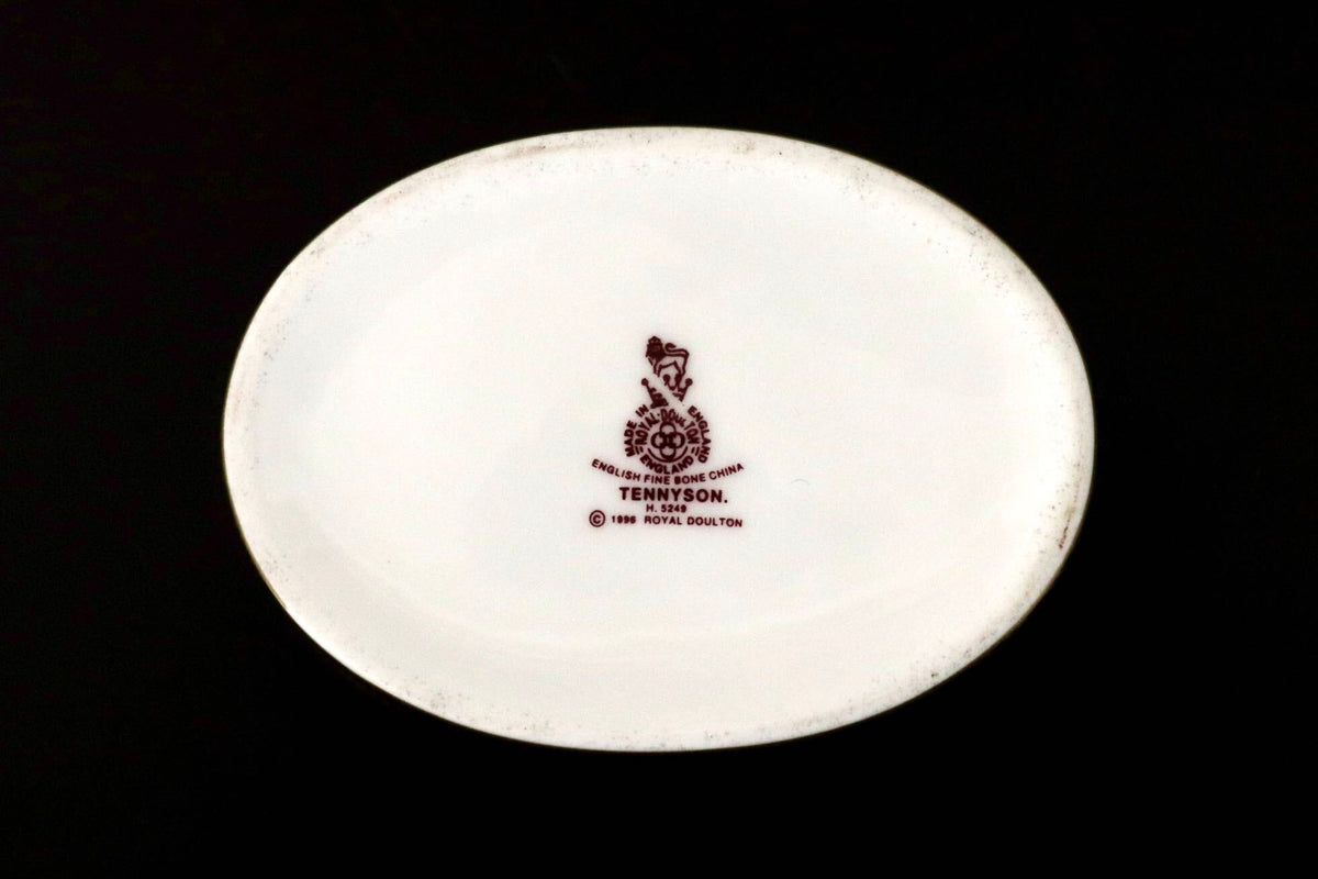GMJO141F○Royal Doulton / ロイヤルドルトン TENNYSON テニソン ENGLISH FINE BONE CHINA トリンケットボックス アンティーク 廃盤 希少