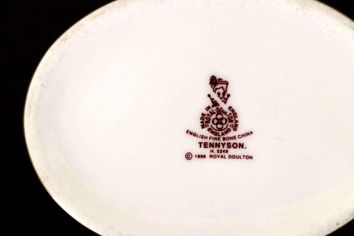 GMJO141F○Royal Doulton / ロイヤルドルトン TENNYSON テニソン ENGLISH FINE BONE CHINA トリンケットボックス アンティーク 廃盤 希少