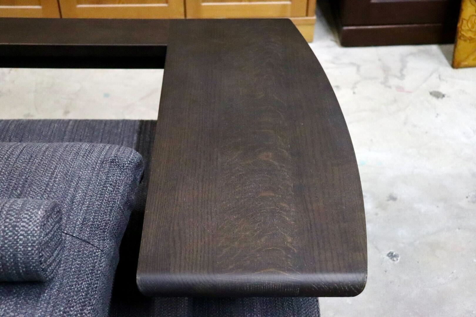 GMIK737○TAKUMI SOFA / 匠ソファ 利庵 LDカウチソファ コーナーソファ オットマン カバーリング アームテーブル シラカワ 定価約122万